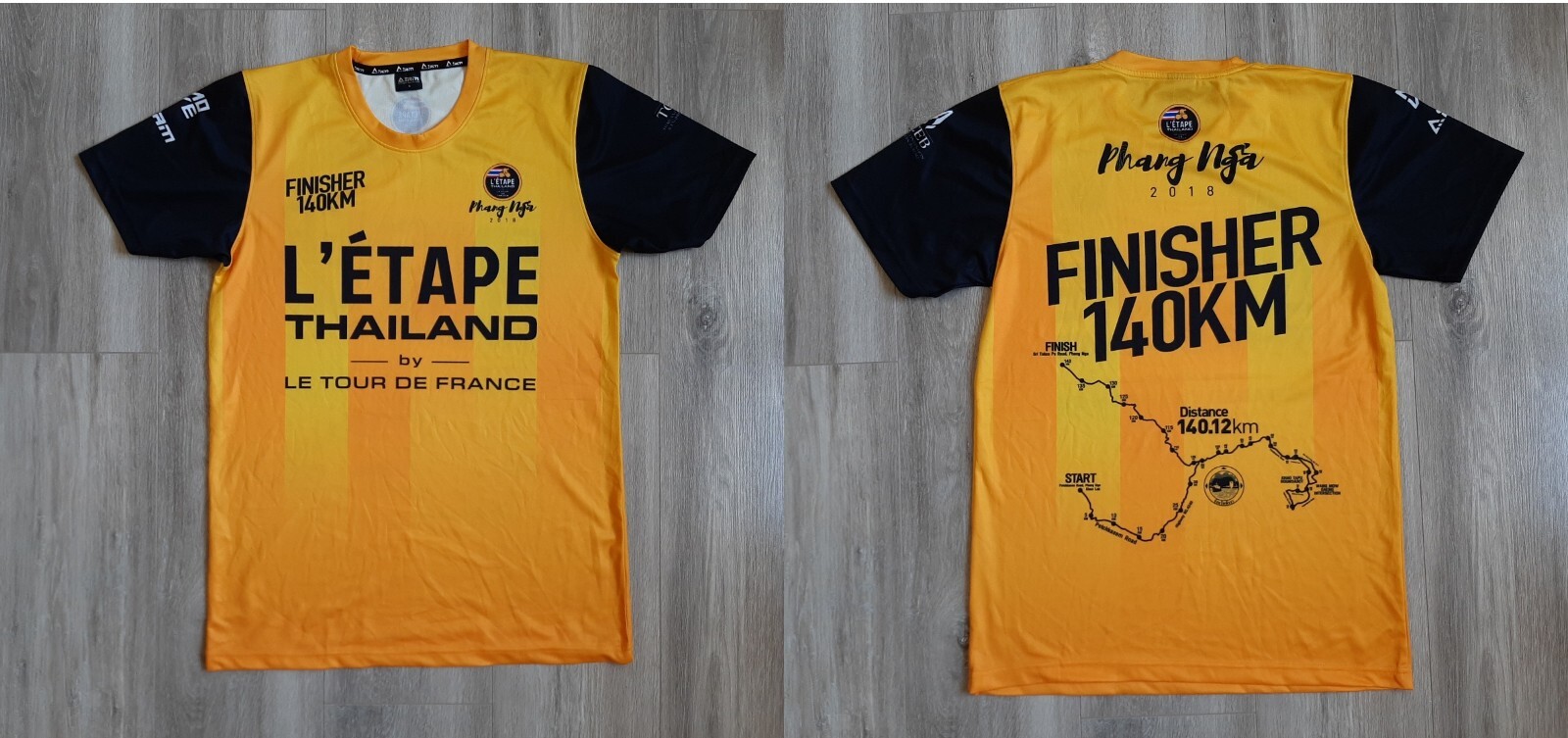 L’Étape Thailand by Tour de France 2018 Cycling Shirt Size S Jersey Cycle Yellow