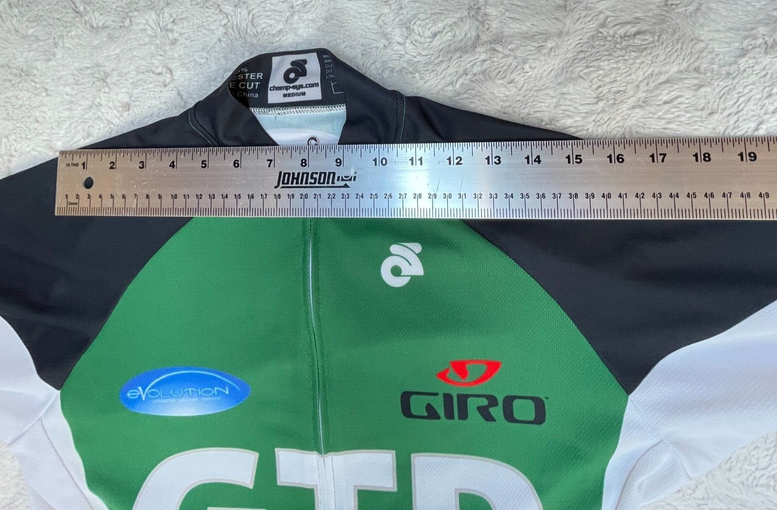Champion Systems Race Cut GTR Giro Zip Up Short Sleeve Cycling Jersey Medium