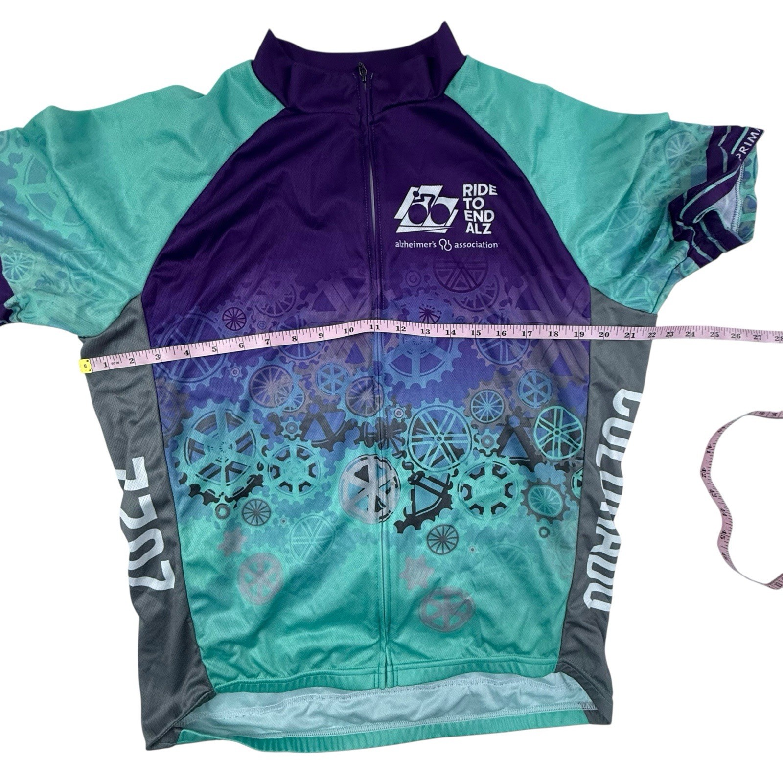 Lot Of 3 Primal Cycling Jerseys Men Size XL Peak 1 ALZ MS Diabetes Short Sleeve