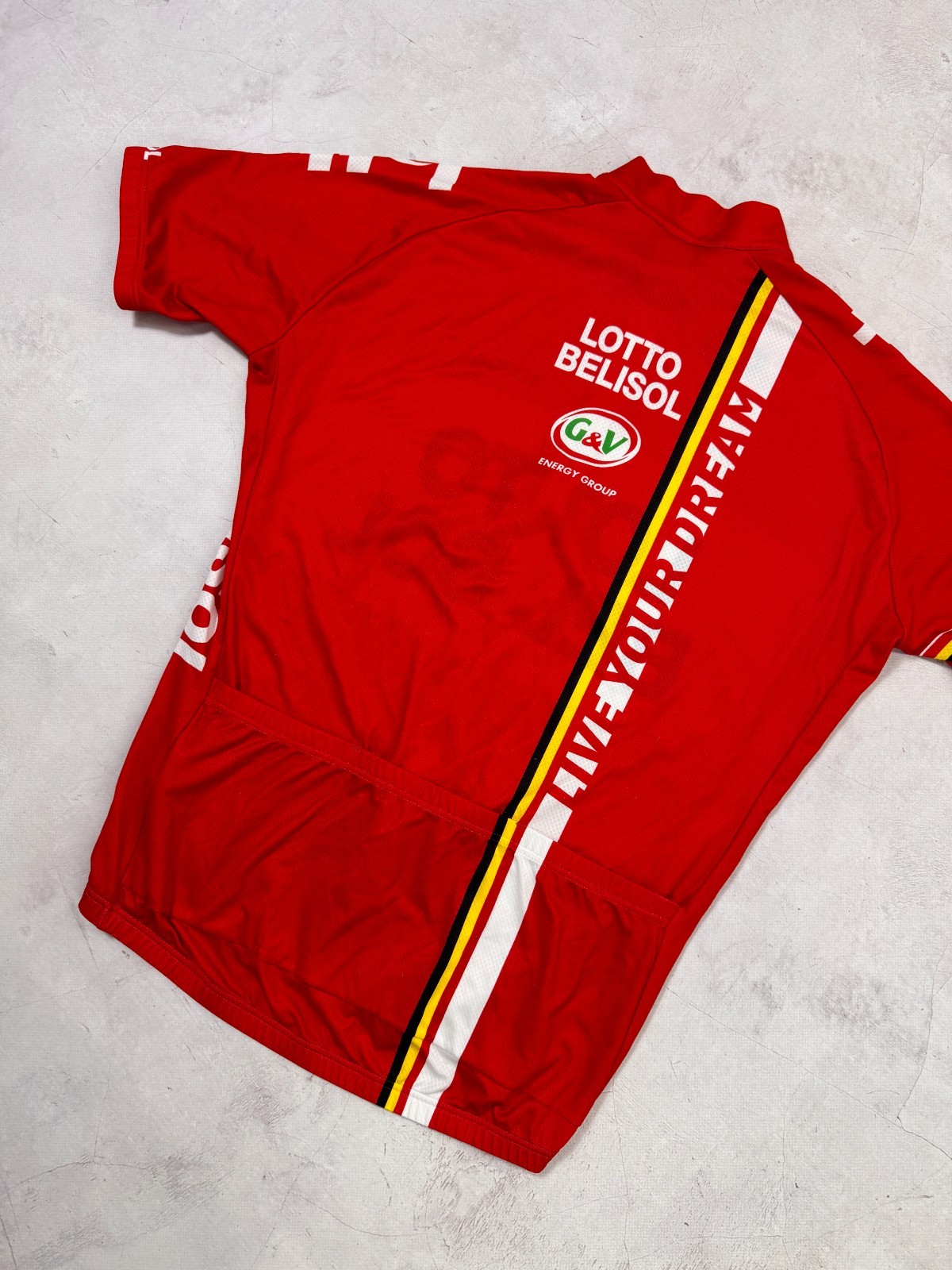 Vermarc Lotto Belisol Cycling Jersey Joker Soudal UCI World Tour size 5 / L