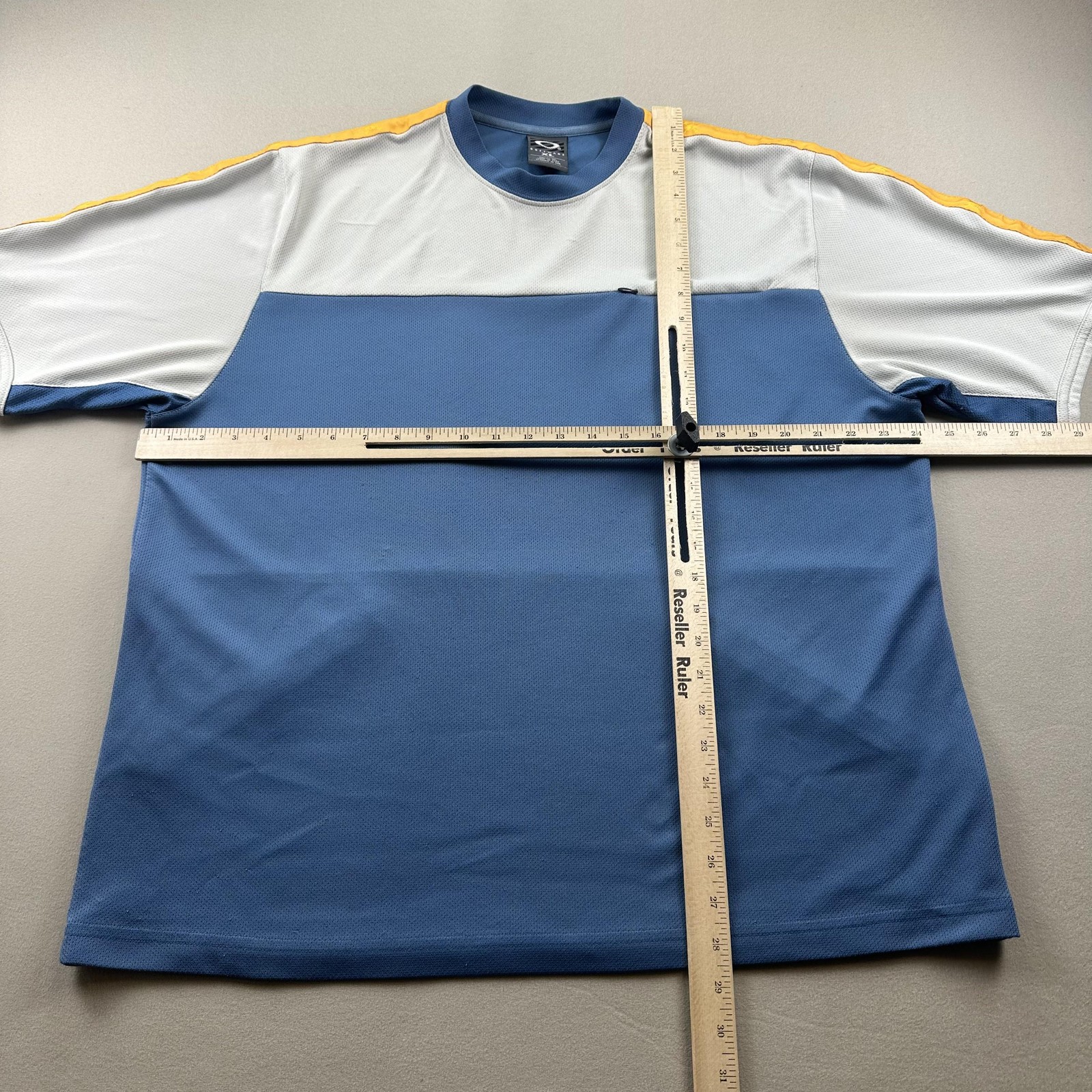 Vintage Oakley Cycling Jersey Shirt Mens XL Blue Software Mesh Performance y2k