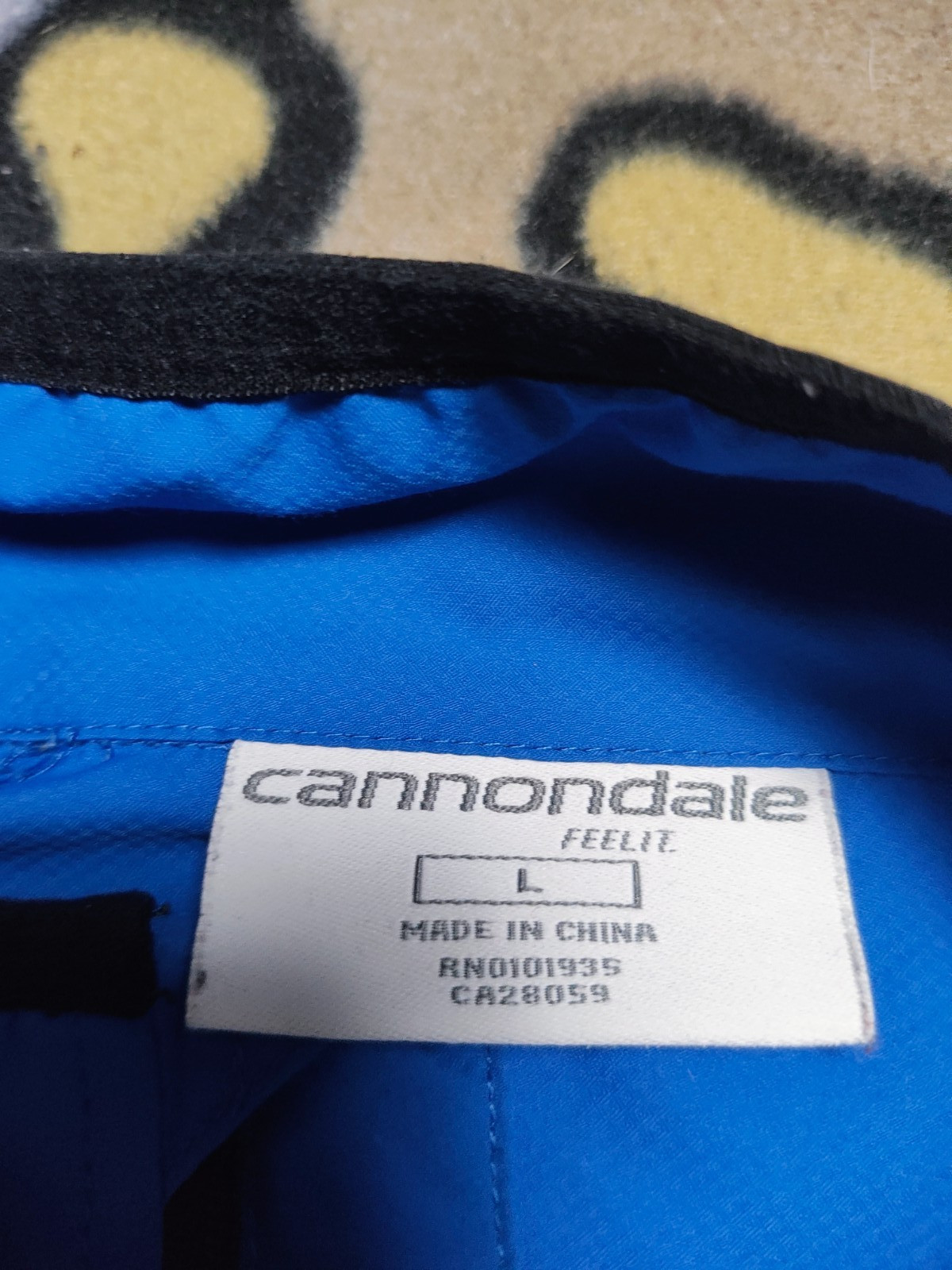 Cannondale Cycling Jersey Shirt Men’s L Blue Black long sleeve Full Zip