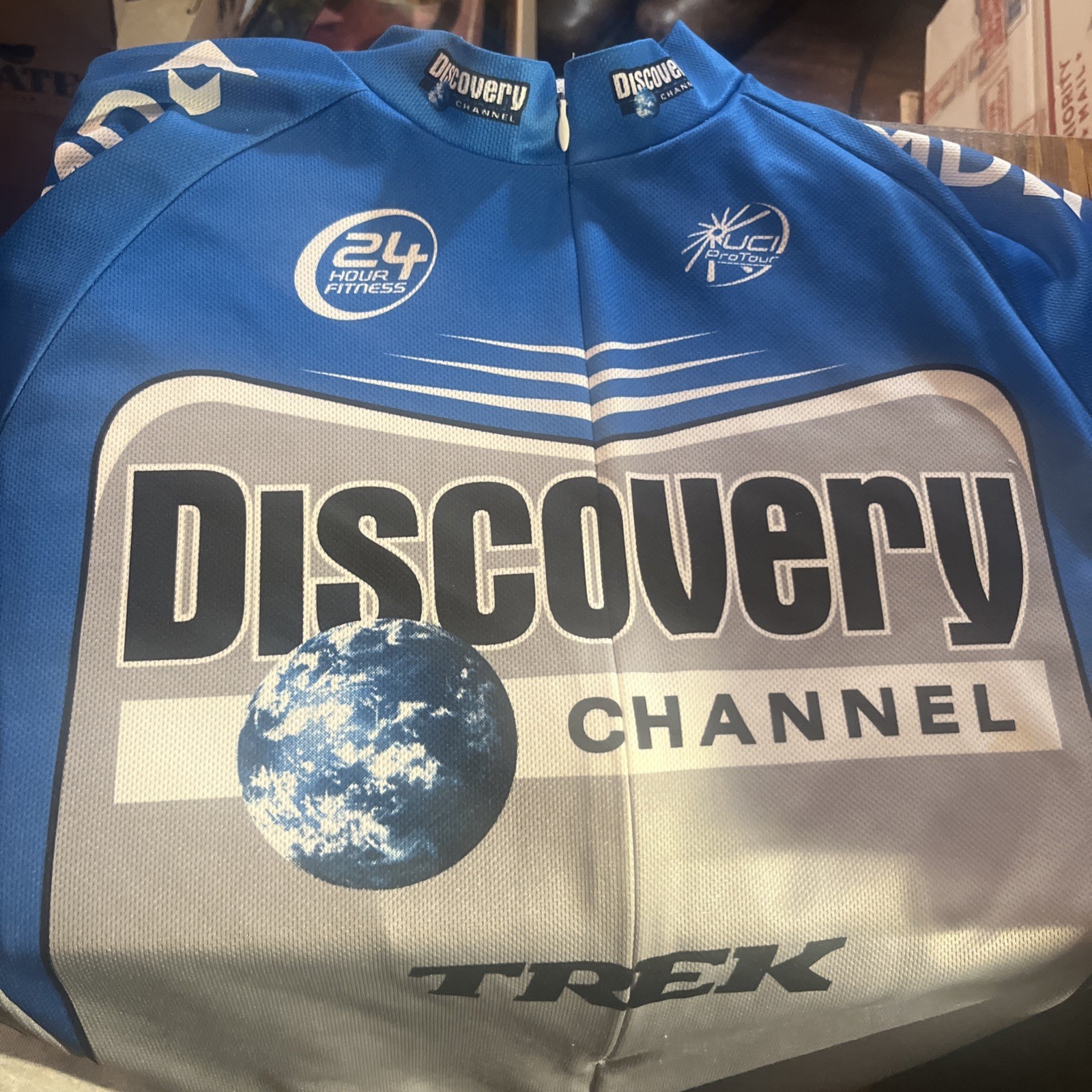 Nike Dri- Fit Men’s Sz Medium Cyclist Jersey “Discovery Channel