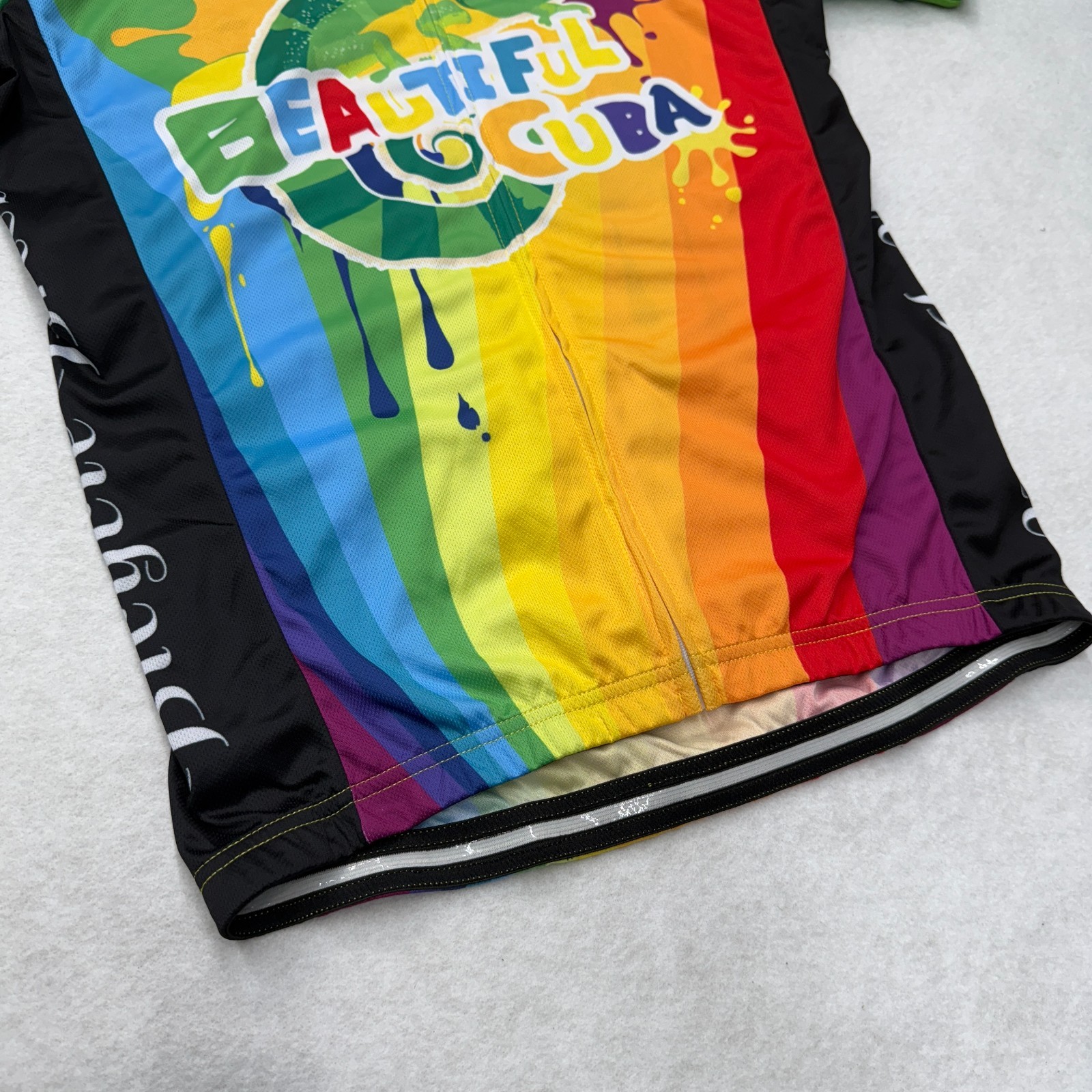 Duran Bicycle Breeze Men’s Cycling Shirt Short Sleeve Full Zip Multi Color Large