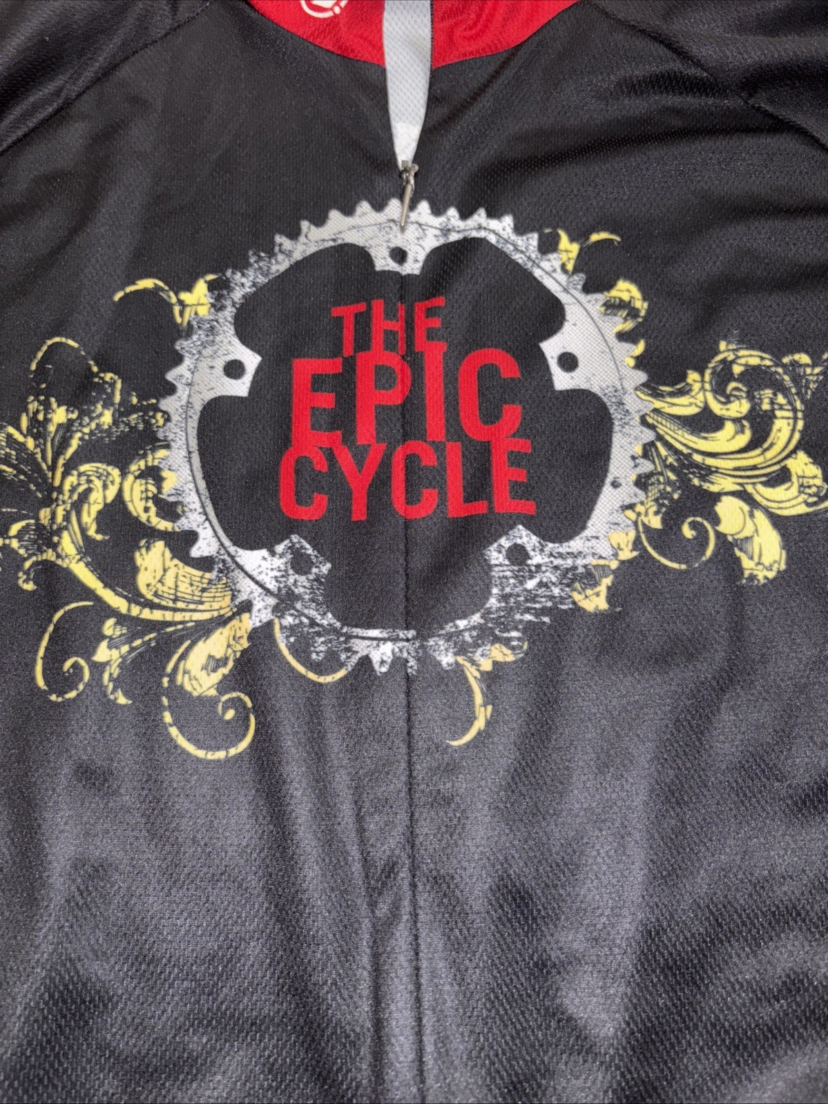 Voler Men’s Cycling Jersey “The Epic Cycle” Black Red Size XL