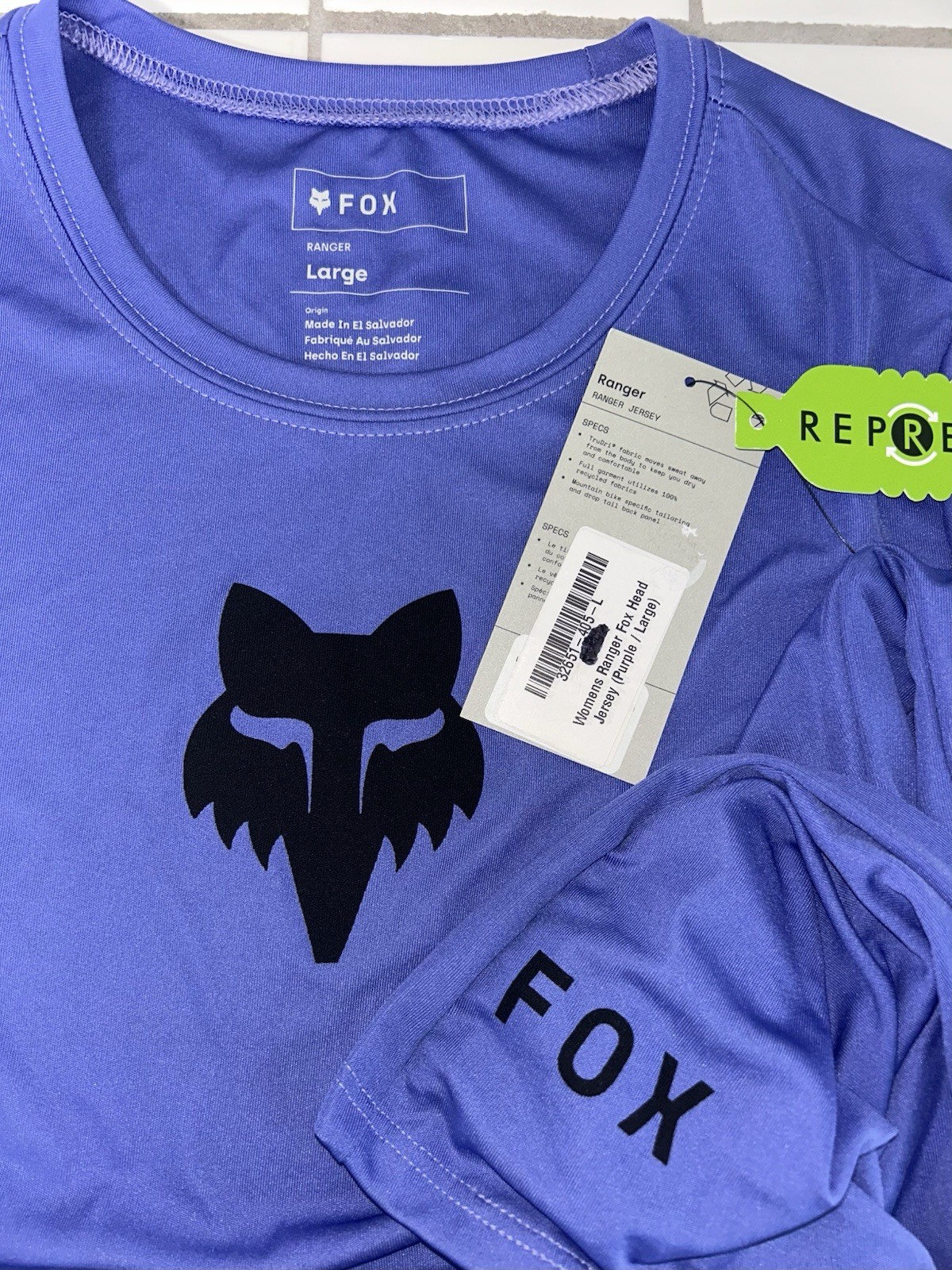 NWT WOMENS RANGER FOX HEAD RACING JERSEY PURPLE BMX TRUDRI