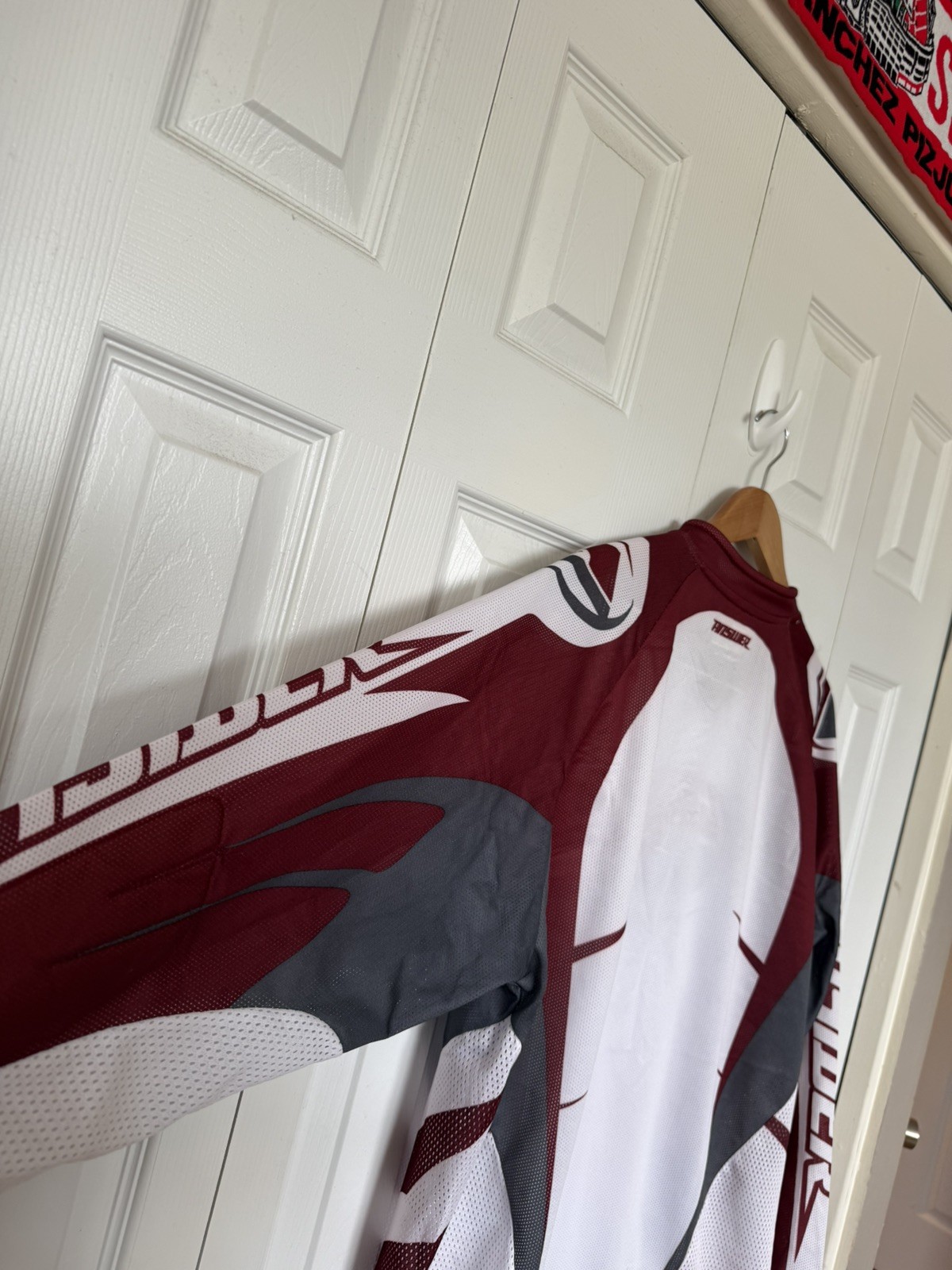 Answer Long Sleeve Jersey Size XL BMX Bike Motocross Maroon White Hip Hop Grunge