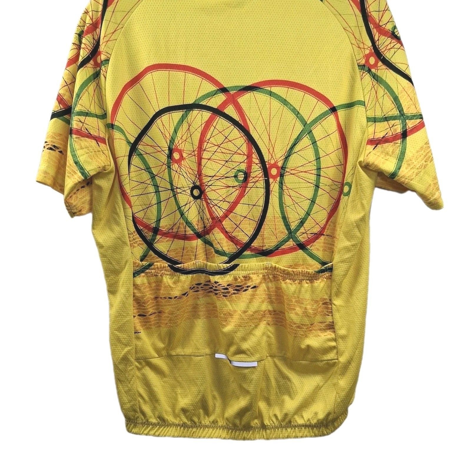 21Grams Cycling Jersey XL Full Zip Bicycle Wheel Graphic Unisex Bike Shirt