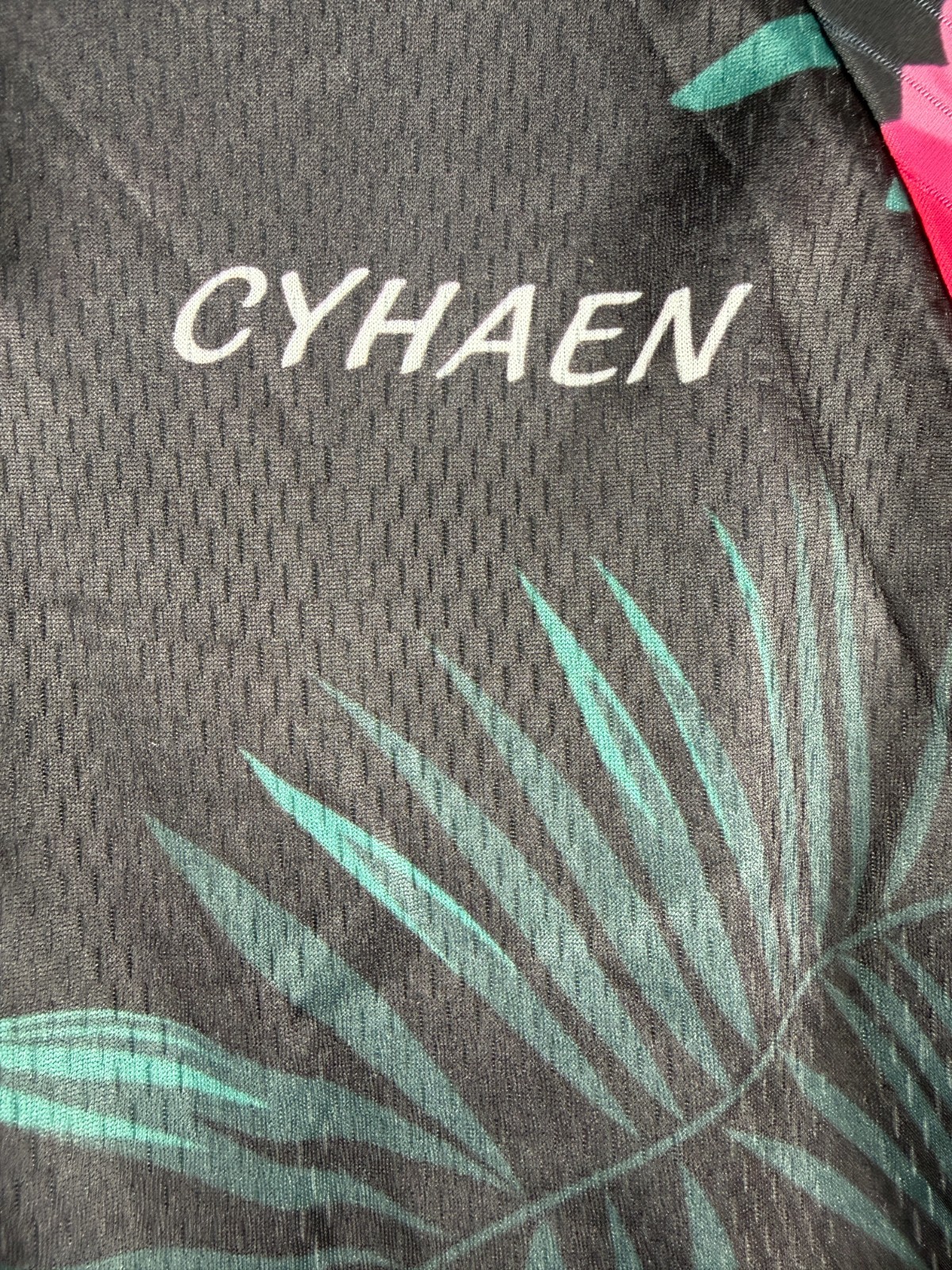 Cyhaen Cool Max Full Zip Cycling Jersey Mens Large Floral NEW