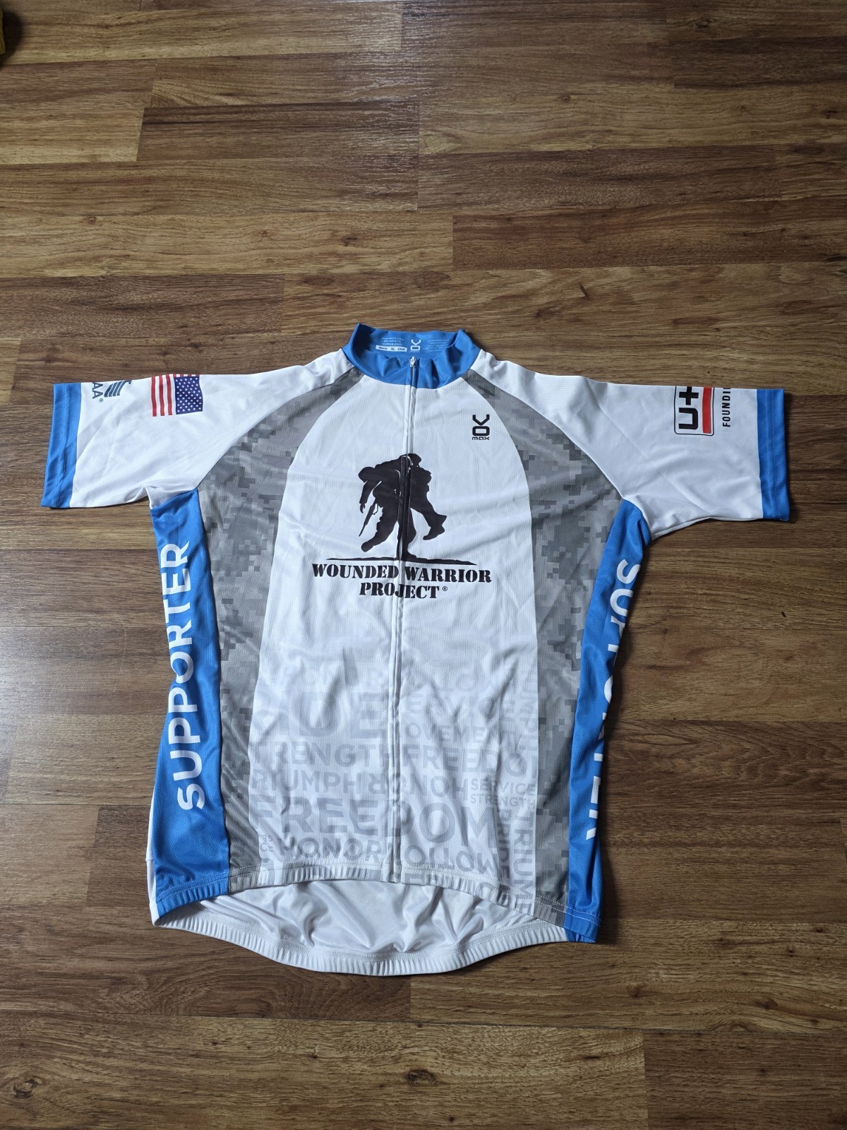 NEW VOMAX Cycle JERSEY Size Men’s XLarge BIKE Bicycle WOUNDED WARRIOR PROJECT