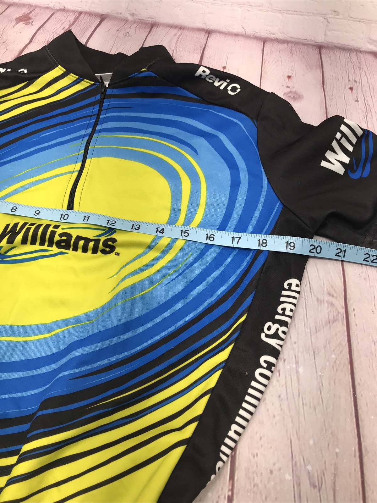 Revi Technical Wear 3/4 Zip Shirt Sleeve Cycling Jersey Medium Unisex
