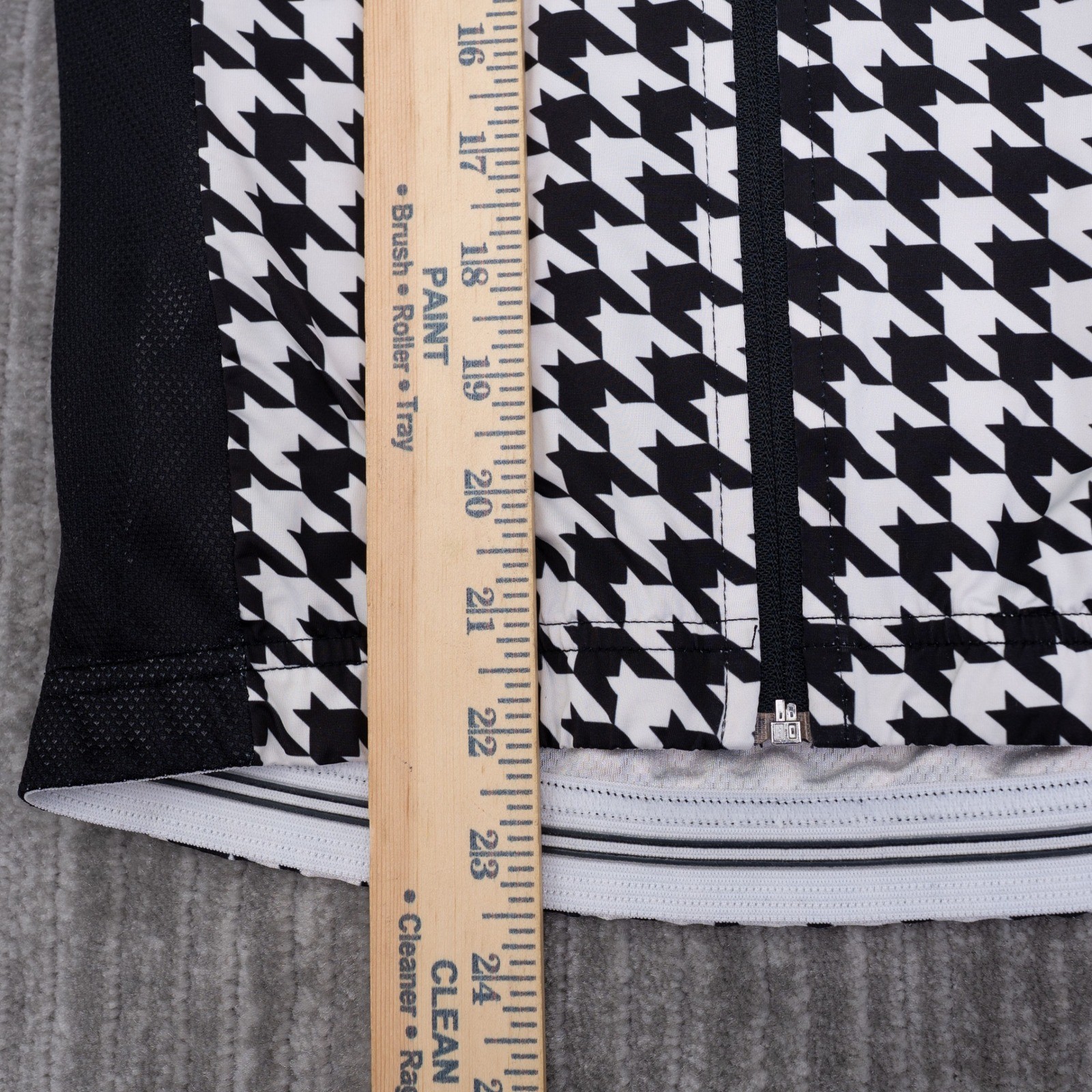 La Passione Cycling Jersey Mens XS Black White Houndstooth Short Sleeve Italy