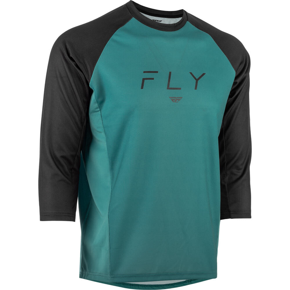 Fly Racing Ripa 3/4 Sleeve Jersey Medium Evergreen / Black