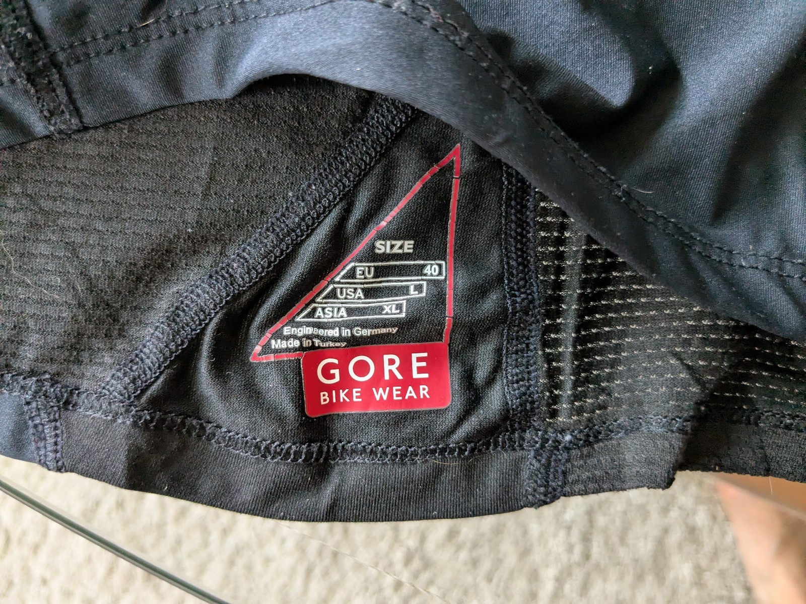 Gore Bike Wear Windstopper long sleeve cycling shirt size Large L
