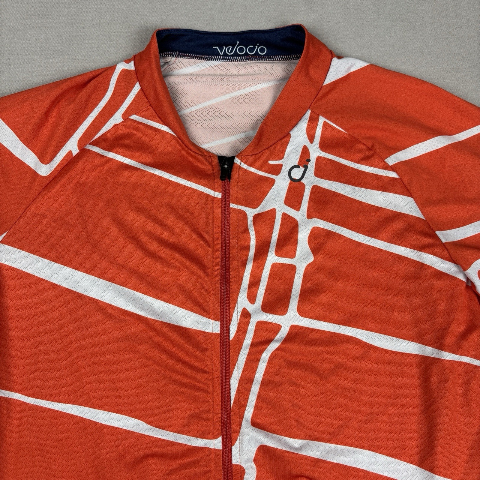 Velocio Mens Block Print Special Edition YKK Camlock Cycling Jersey Size L