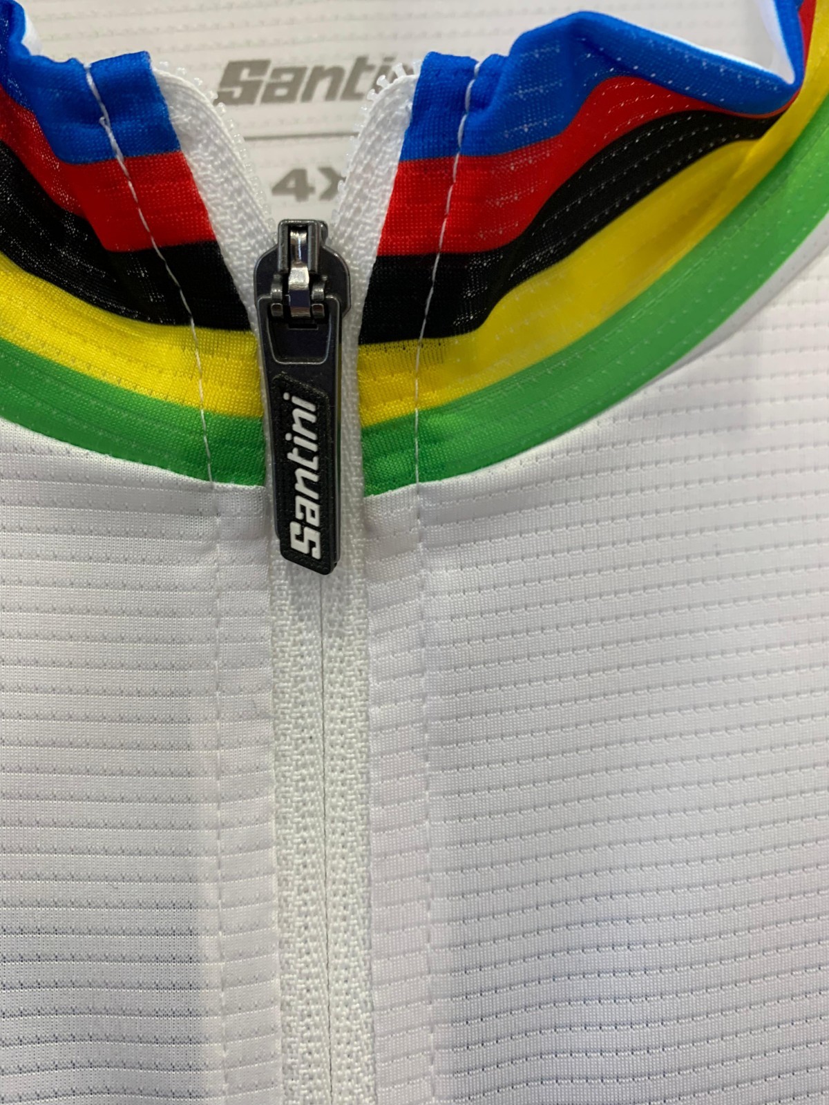 2024 UCI World Championships Zurich Cycling Jersey Santini Mapei Rainbow 4XL#232