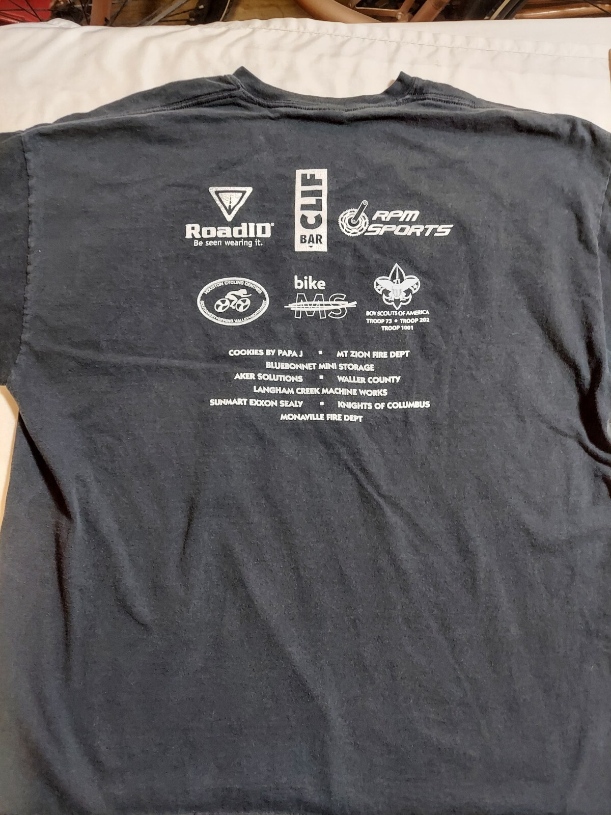 THE KATY FLATLAND CENTURY Cycling Ride Tshirt 2009 size 2XL XXL Faded Cotton