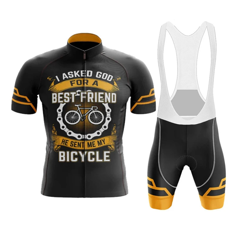 Cartoon Pink Pig Cycling Jersey Set 2022 Summer Bicycle Cycling Clothing MTB Bik