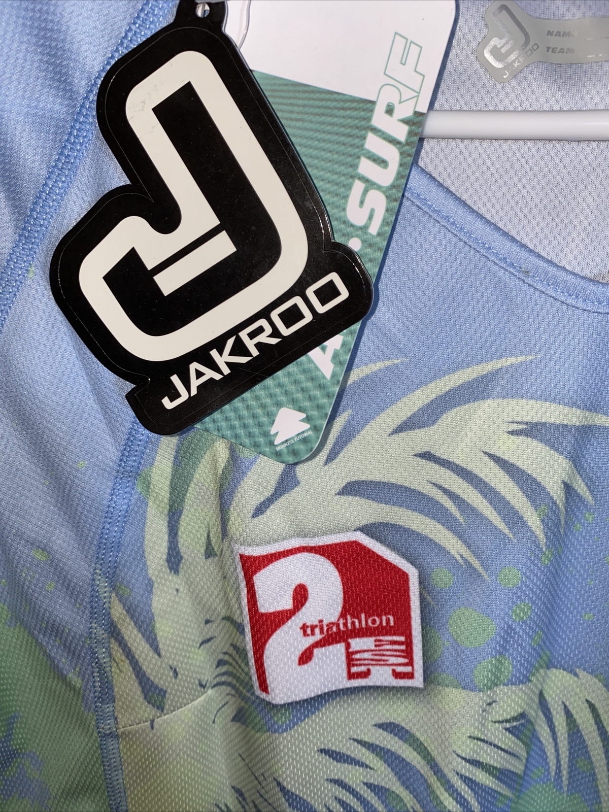 Jakroo Triathlon China Cycling Jersey Men’s size Large Shirt