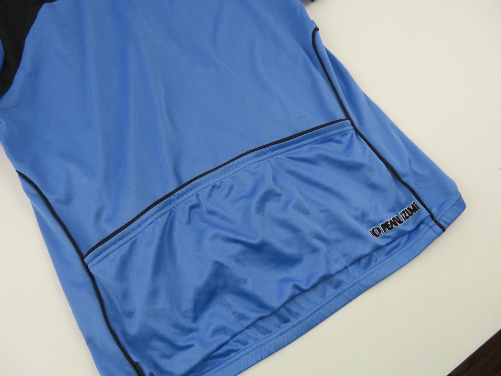 Vintage Pearl Izumi Womens Cycling Jersey Large Bike Logo Short Sleeve Blue