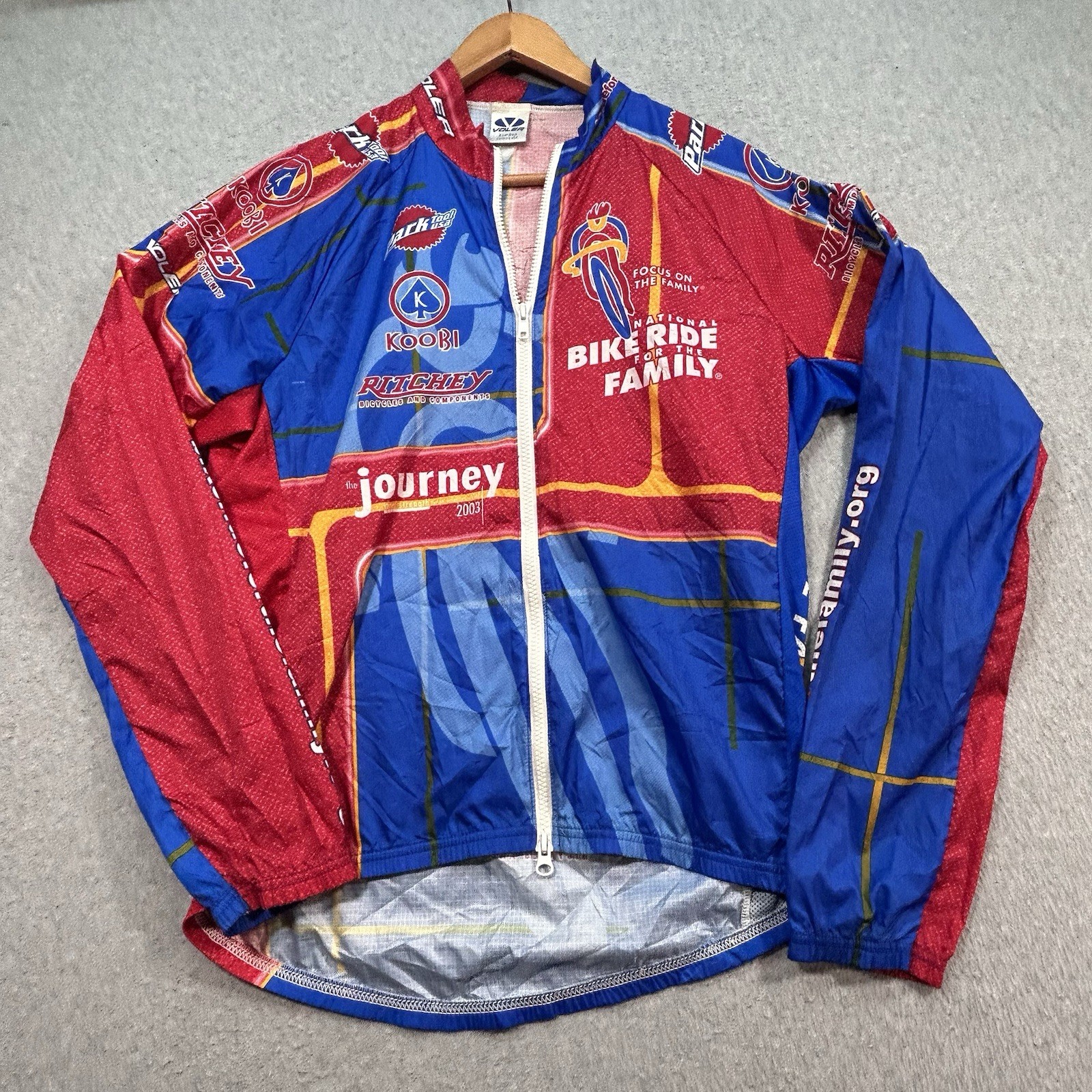 Voler Cycling Jacket Vektek Bicycle Outfitters Full Zip Long Sleeve USA Men’s L
