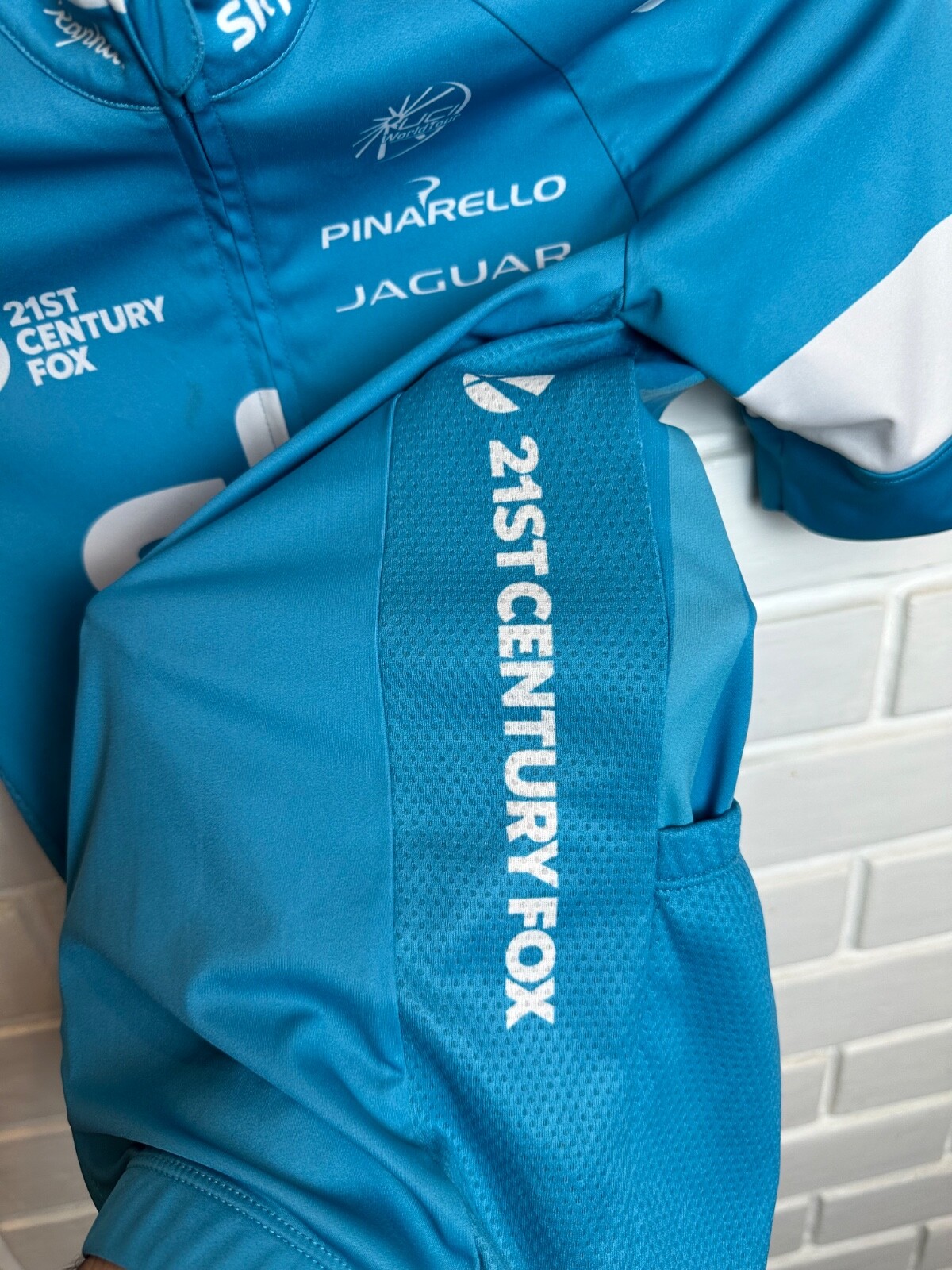 Rapha Team Sky Cycling Jersey Size Xs Blue Very Rare Made In China