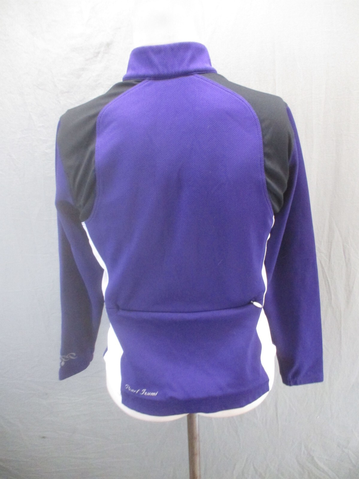 PEARL IZUMI Size M Women Blue 1/2 Zip High Neck Back Pocket Cycling Pullover 772
