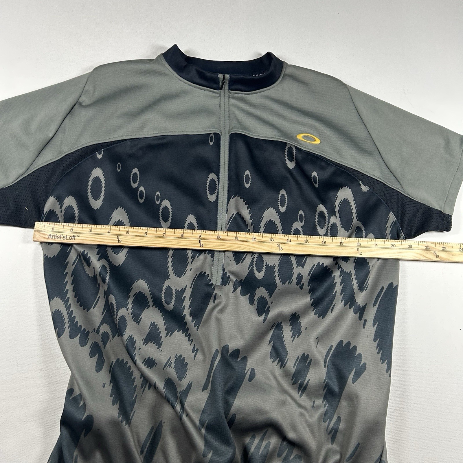 Vintage Oakley Cycling Jersey Size L Tactical Field Gear Scatter Logo Gorpcore