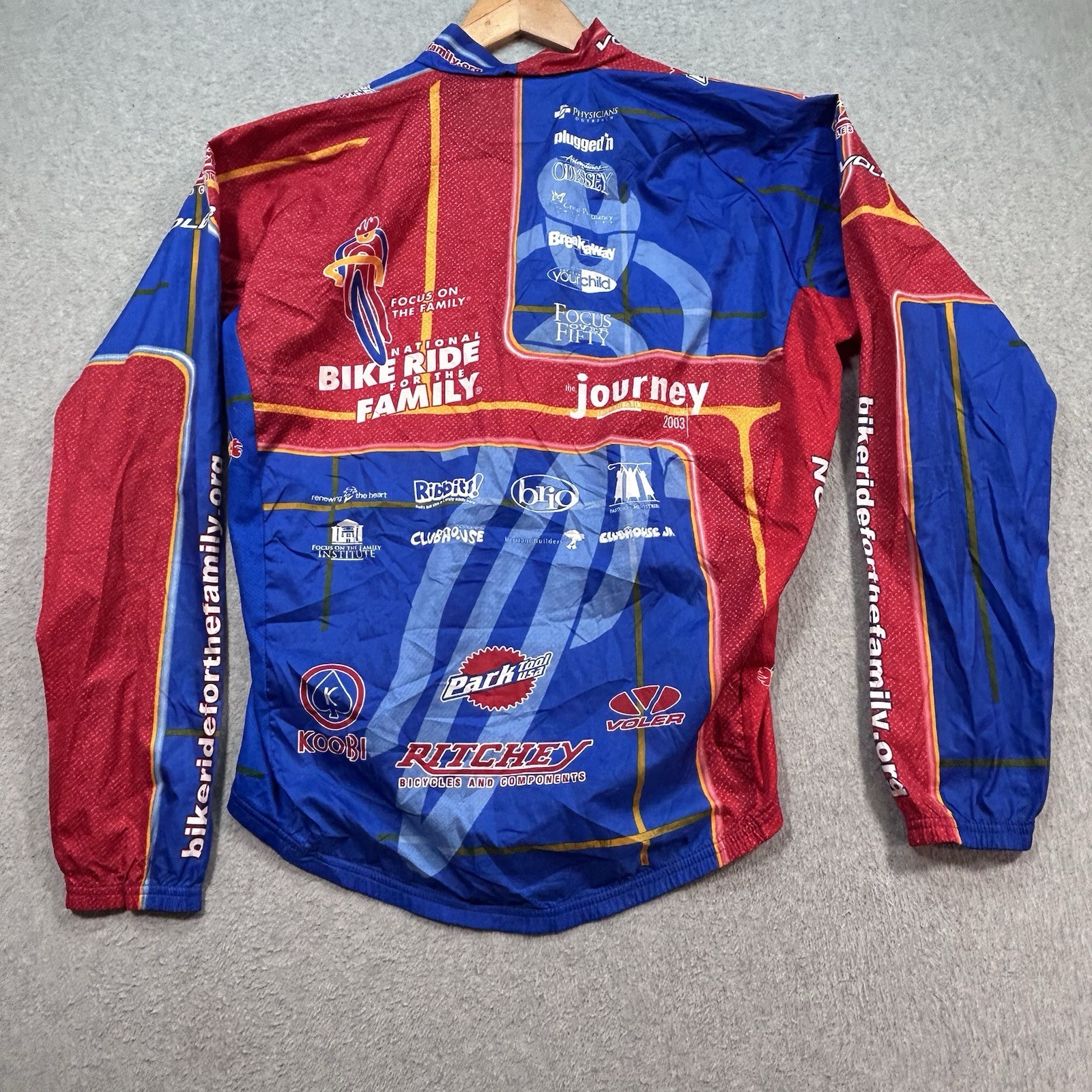 Voler Cycling Jacket Vektek Bicycle Outfitters Full Zip Long Sleeve USA Men’s L