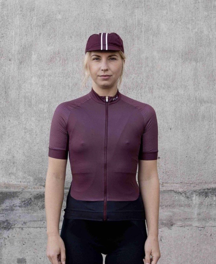NWT! POC Essential Road Cycling Jersey Lt. Propylene Red Womens Sz XL