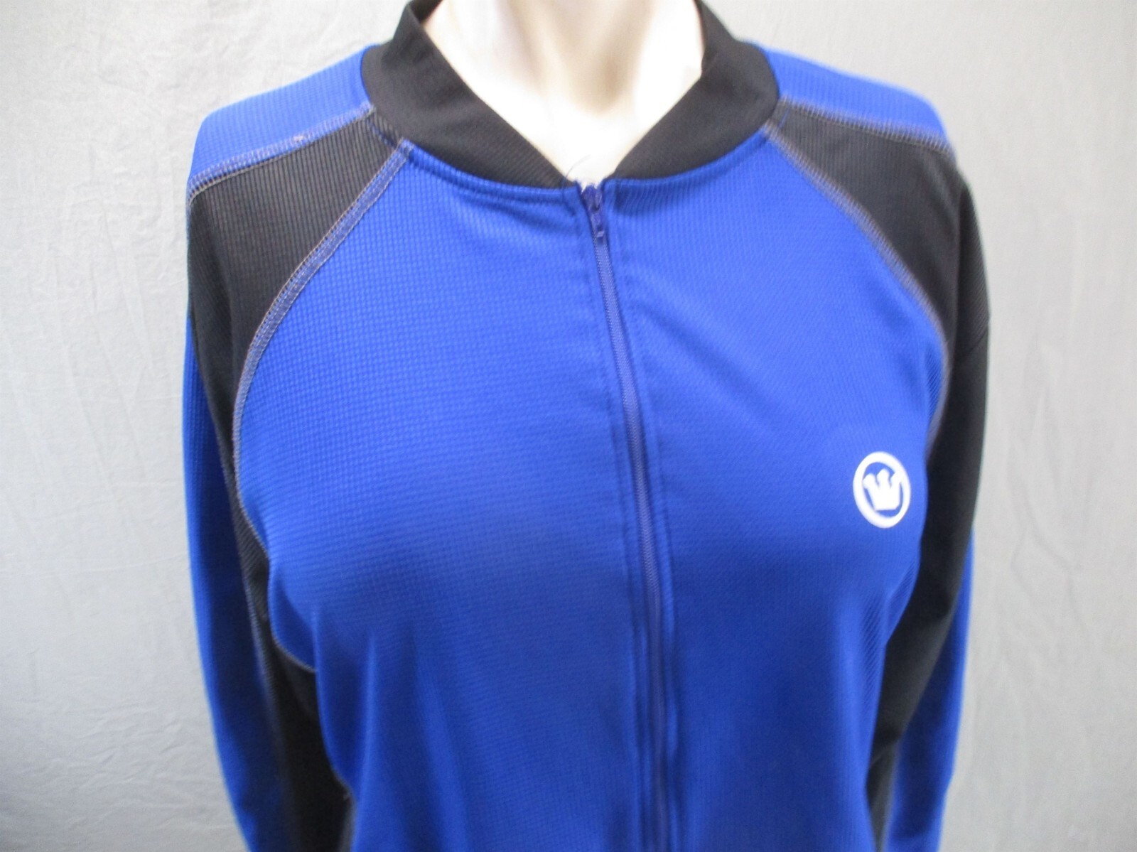 CANARI Size L Men 1/2 Zip Pocket Elastic Waist Long Sleeve Cycling Jersey 116