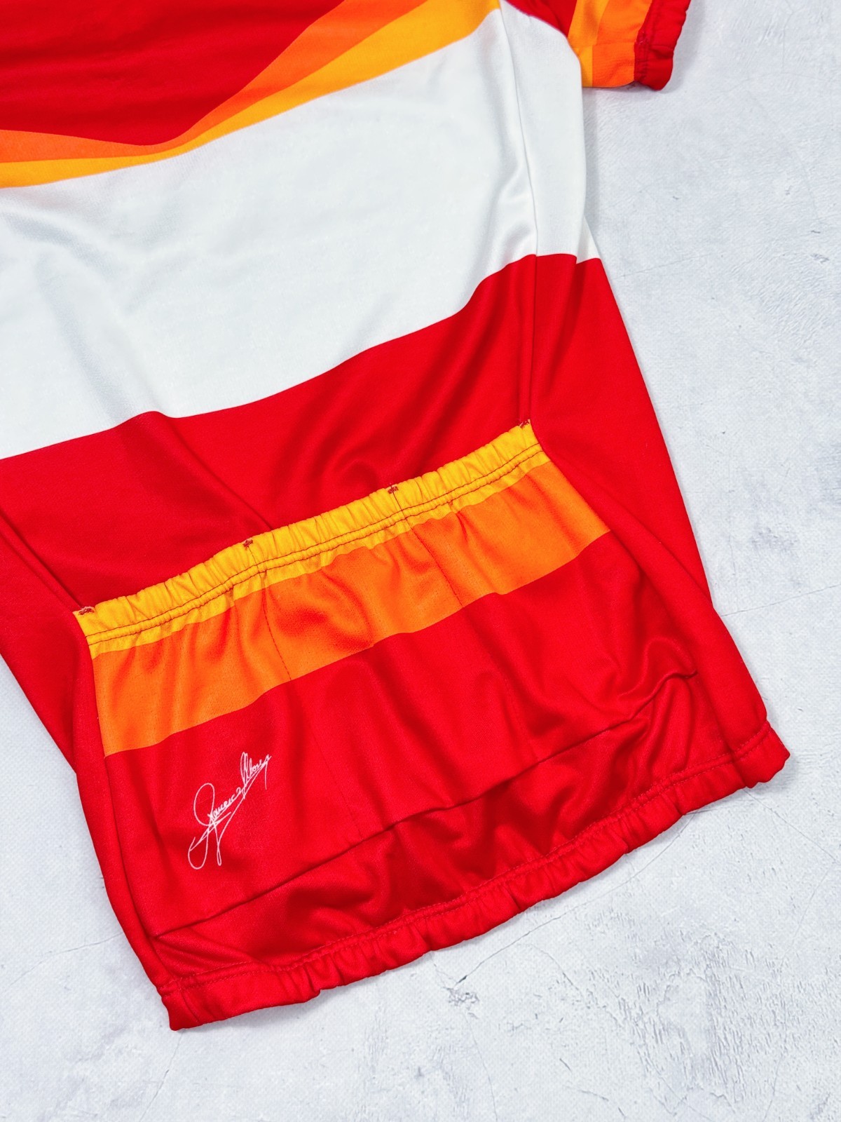 Vintage SEB Cycling Jersey Francesco Moser Signature Back Logo size Medium