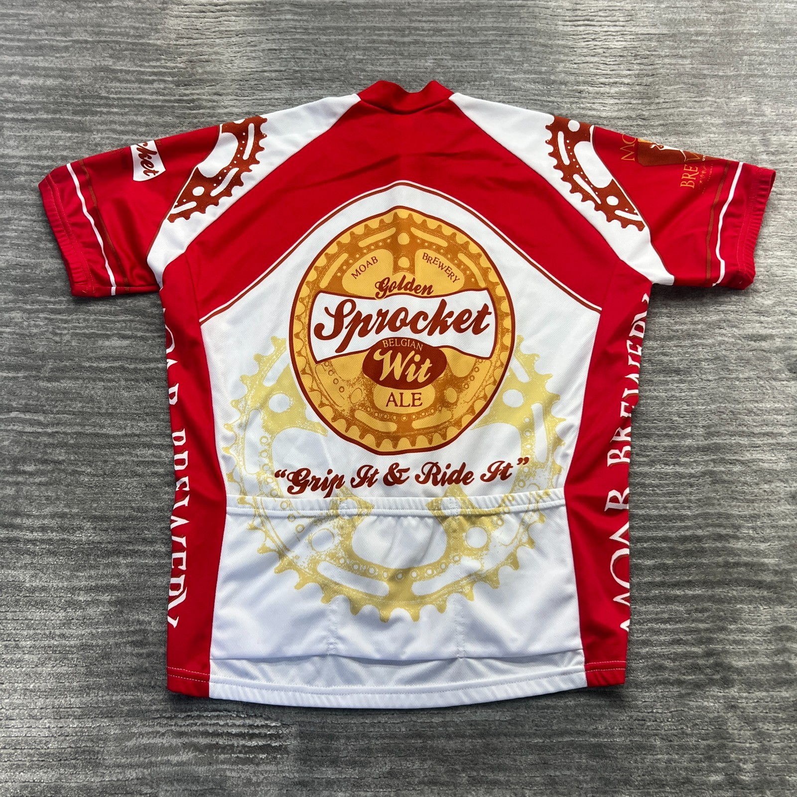 World Jersey Cycling Shirt Size XL Mens Sprocket Belgian Bicycle Biking