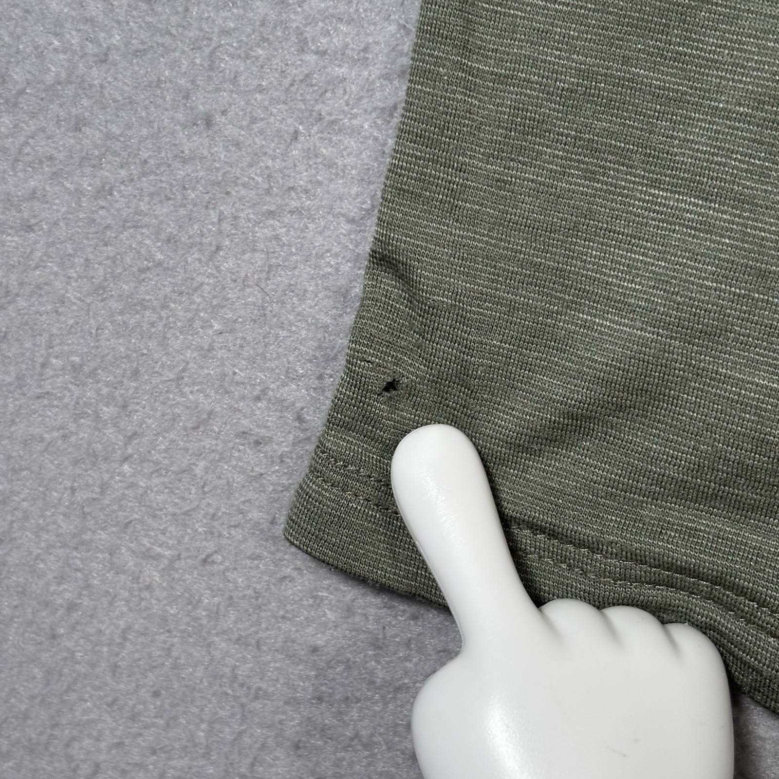 Kitsbow Kyber Collared Henley Shirt Men’s Large Heather Green Merino Wool Holes