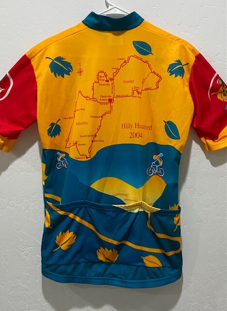 NWOT VOmax 3/4 Zip Pullover Cycling Jersey Size L Short Sleeve Hilly Hundred USA