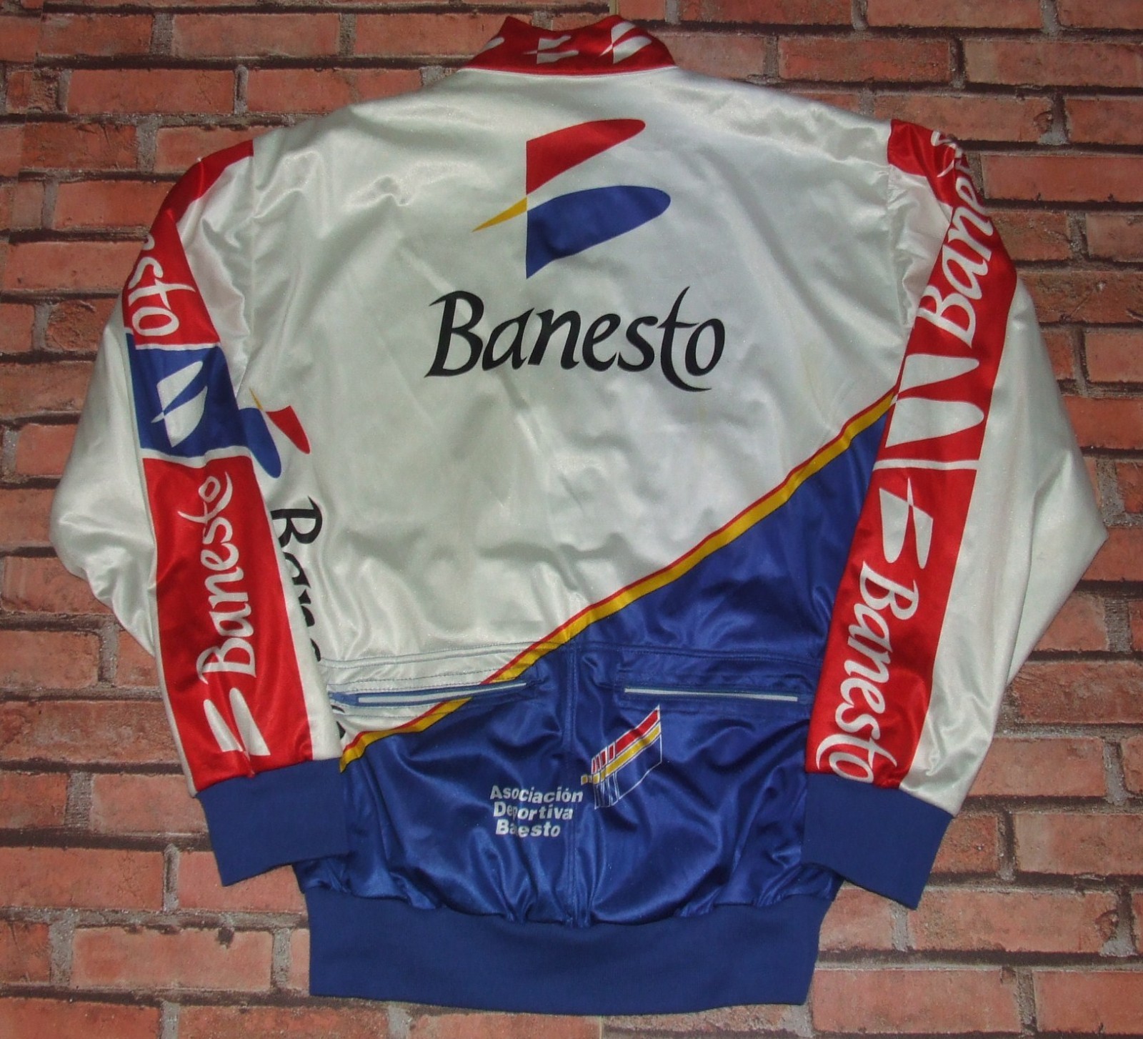 Banesto Nalini Bike Jersey Jacket Cycling Synthetic Fleece Size L