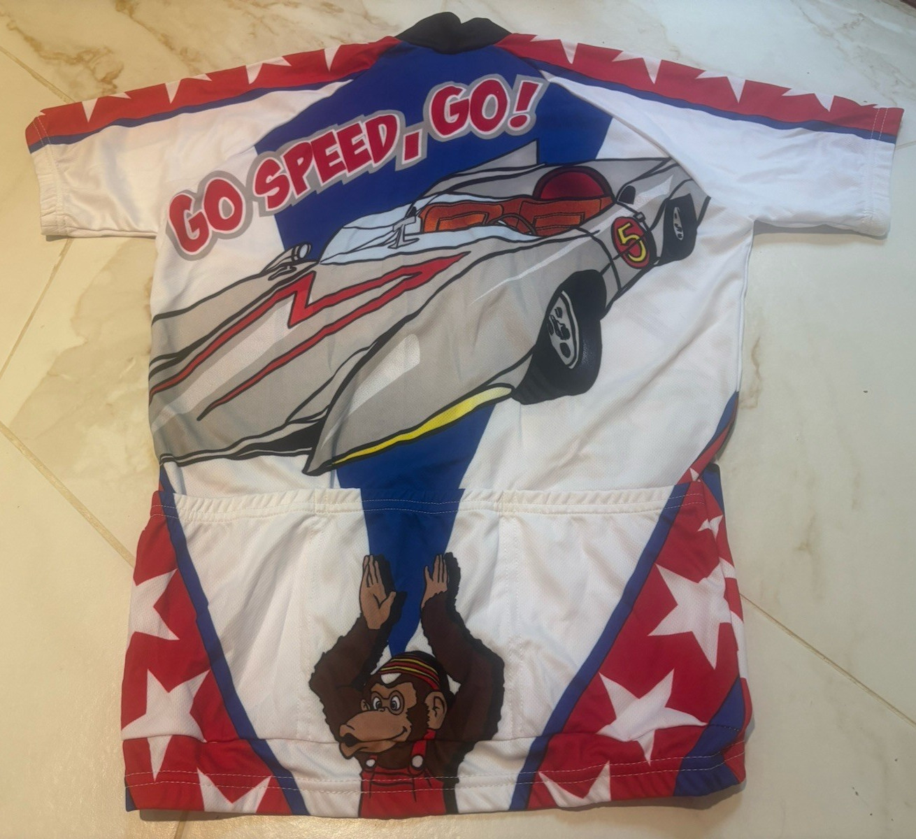 Speed Racer Cycling Jersey Adrenaline Promotions Size M 3/4 Zip – New