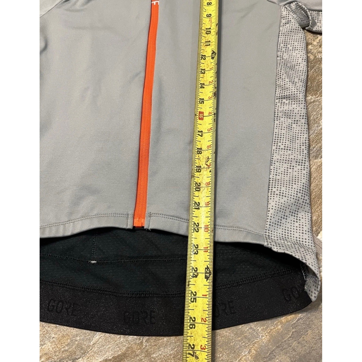 Gore Wear Cycling Jersey Mens Medium Gray Full Zip Long Sleeve