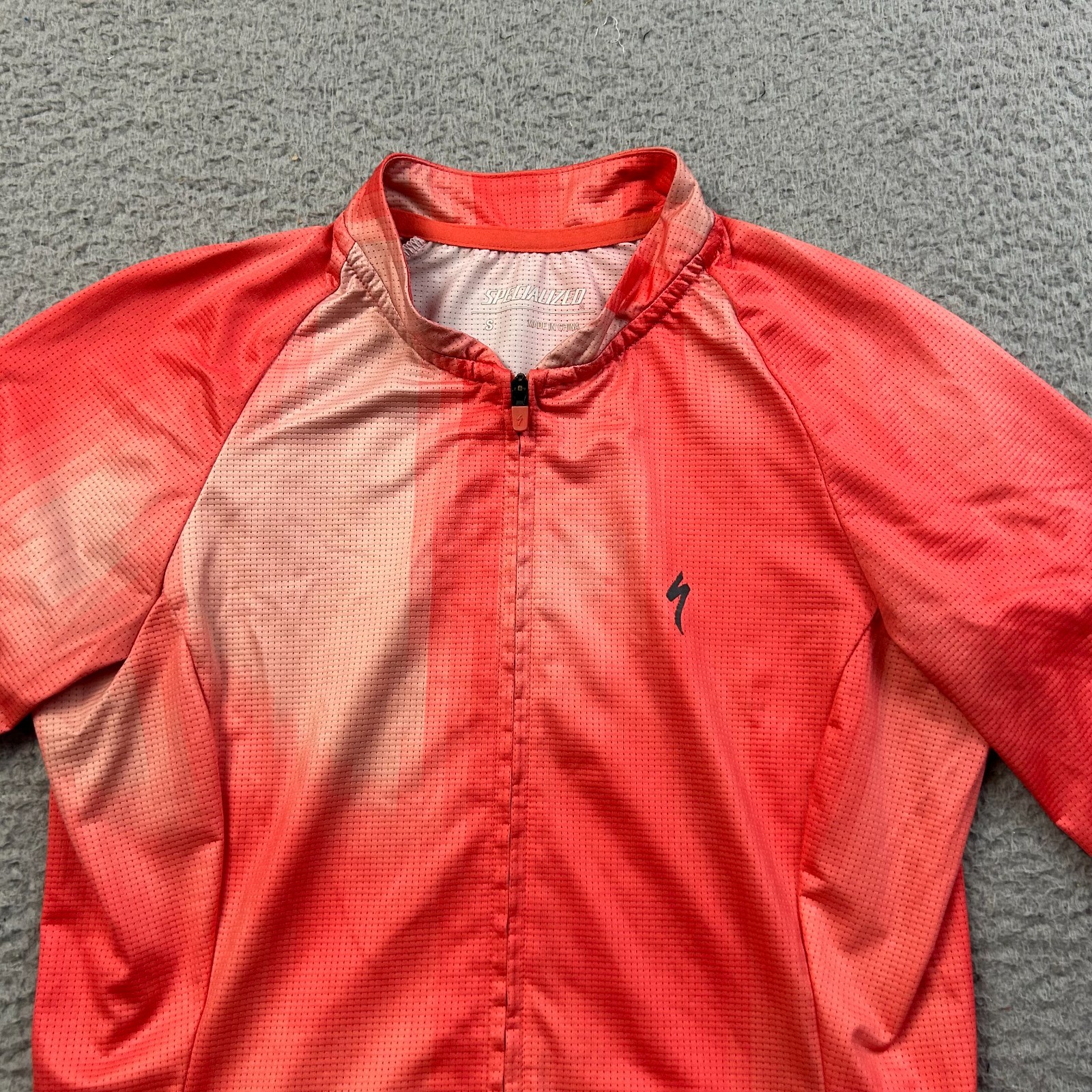 Specialized Women’s SL Air Distortion Jersey Size Small Vivid Coral Slim