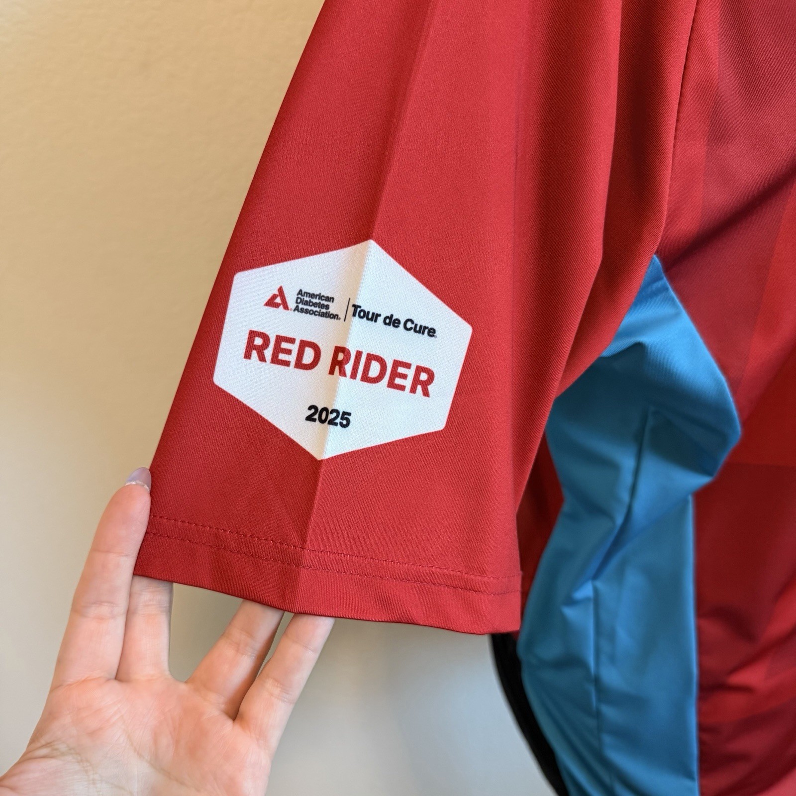 Eversole Run American Diabetes 2025 Red Cycling Jersey Full Zip Mens 2X