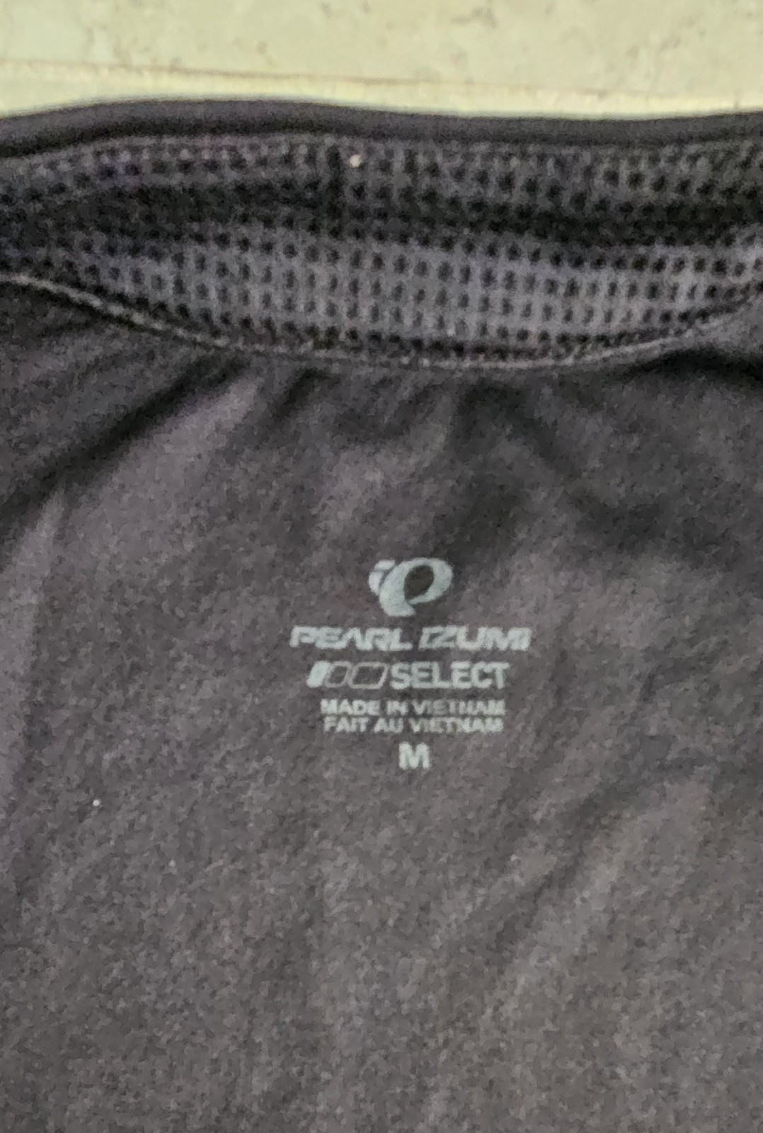 Pearl Izumi SELECT Mens Cycling Jersey Medium Black Gray Full Zip Bike Shirt