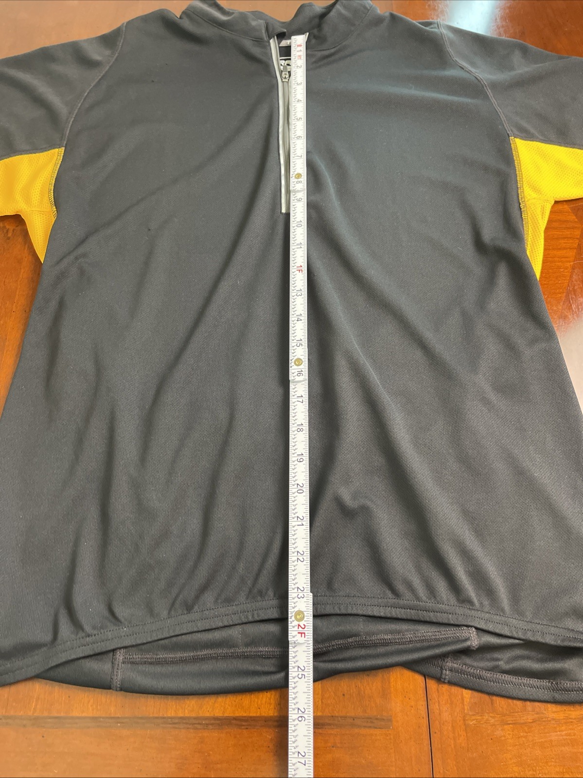 Trayl Cycling Black Orange Biking Jersey 1/2 Zip Men’s M