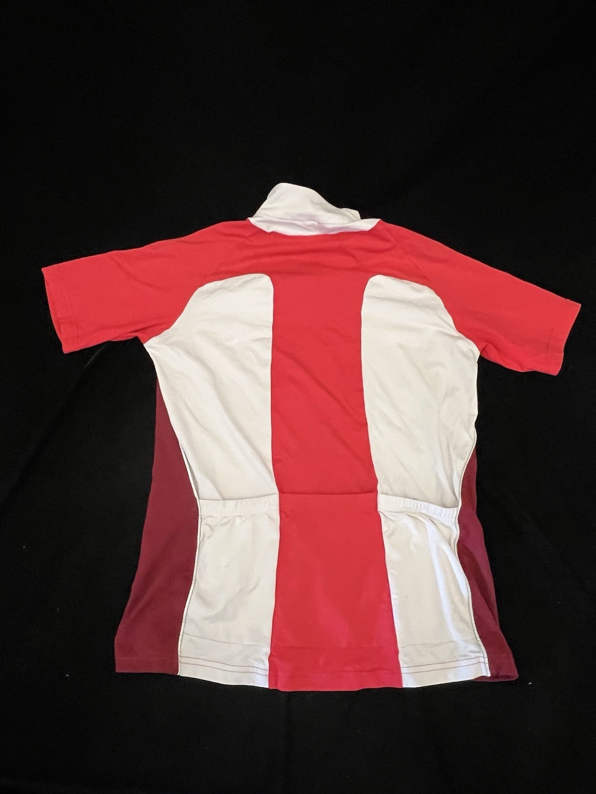 Gore Bike Wear 1/4 Zip Cycling Jersey Womens 36 Red White Maroon