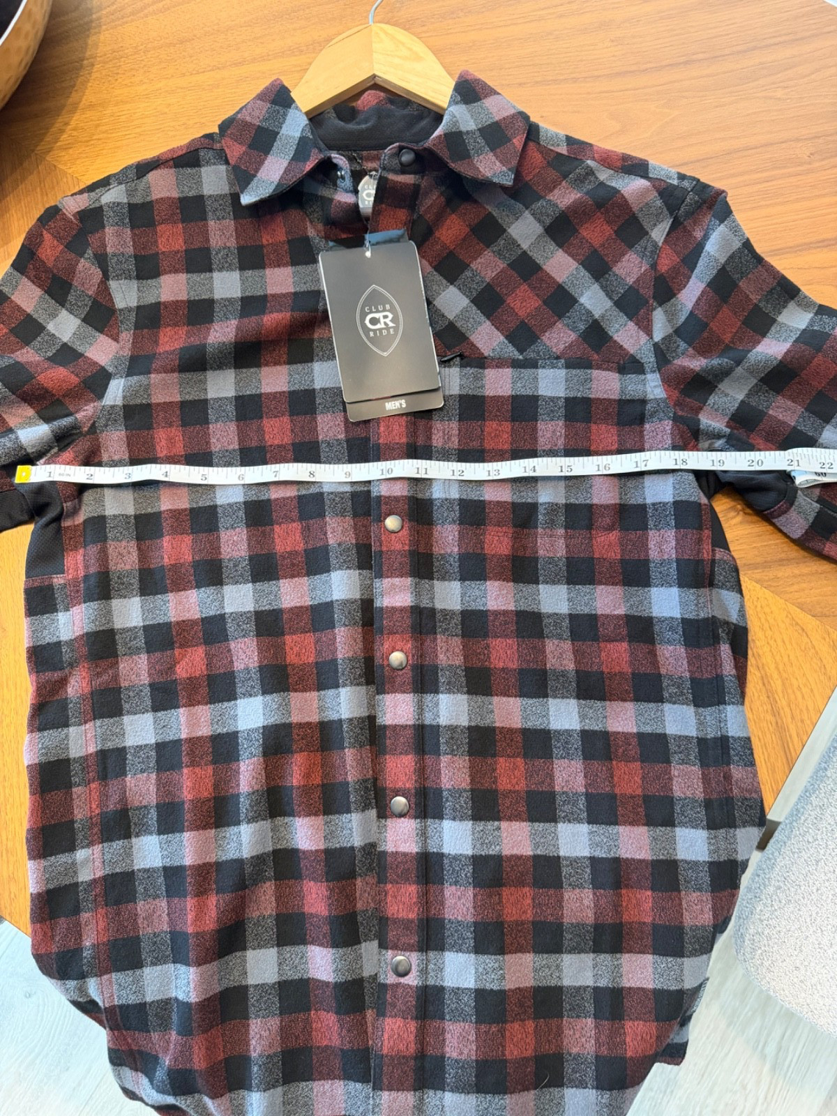 Club Ride Shaka Flannel Shirt, small, never worn, w/ tags