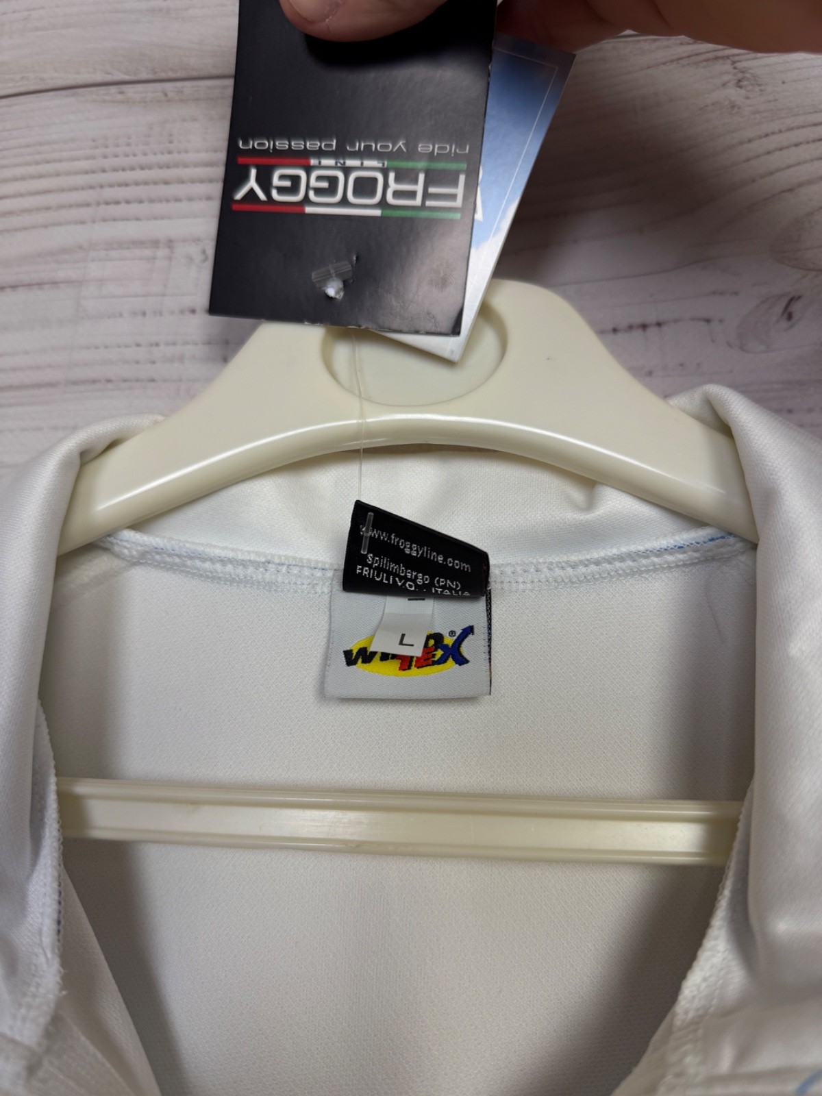 Froggy White Green Auto Logo Long Sleeve Bike Jersey Y2K Sportwear
