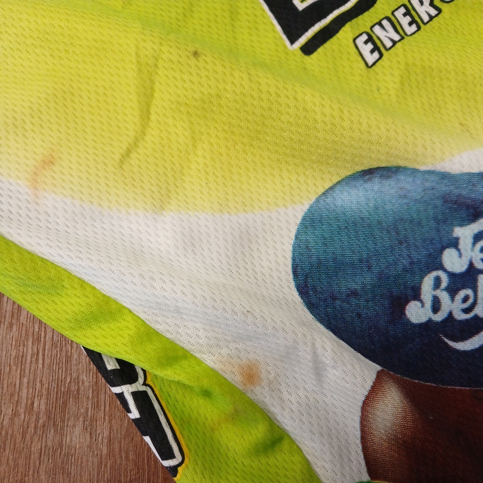 Santini Mens Bike Jersey Jelly Belly Pro Cycling Team Green Jelly Beans 3X