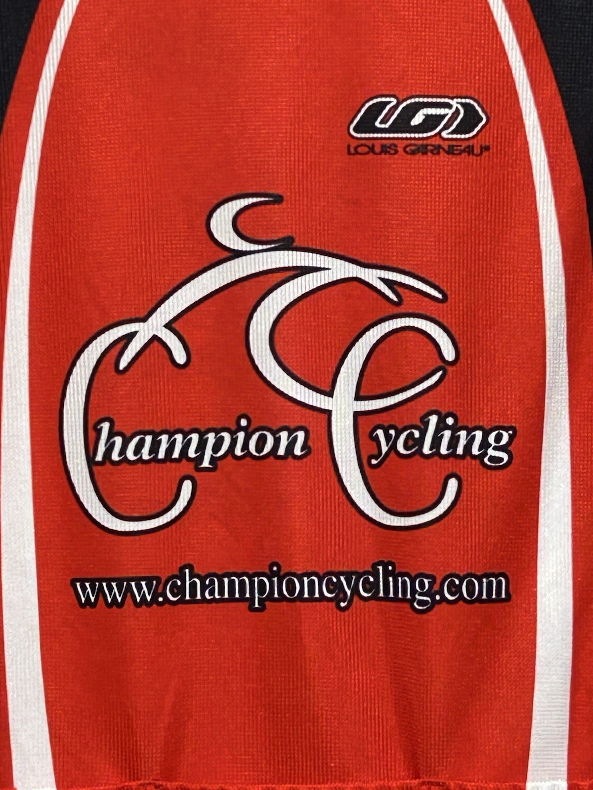 Louis Garneau Champion Cycling Jersey Mens XL Nike Cliff Bar Lemonds Racing