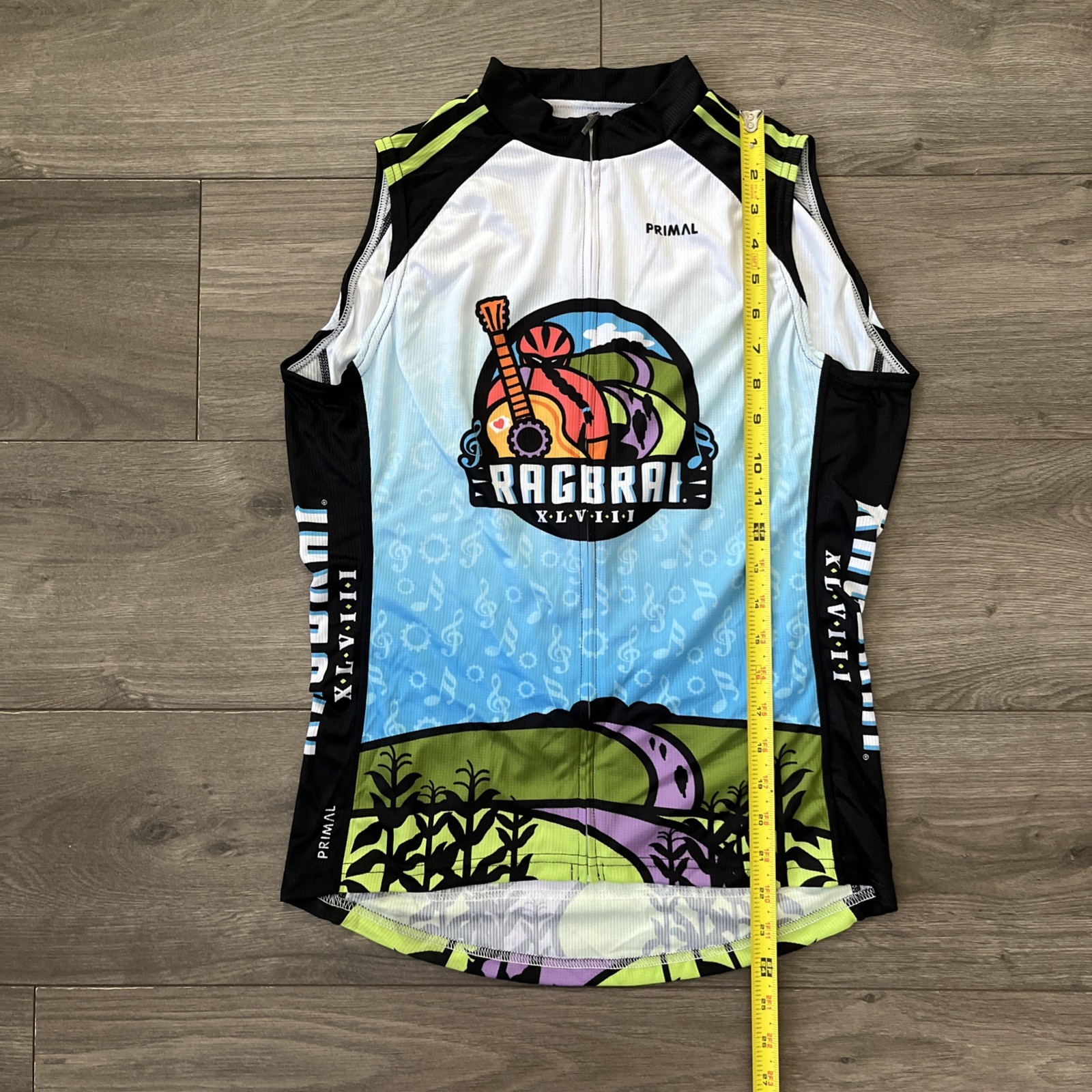 Primal Cycling Jersey Womens M Sleeveless Full Zip Multicolor