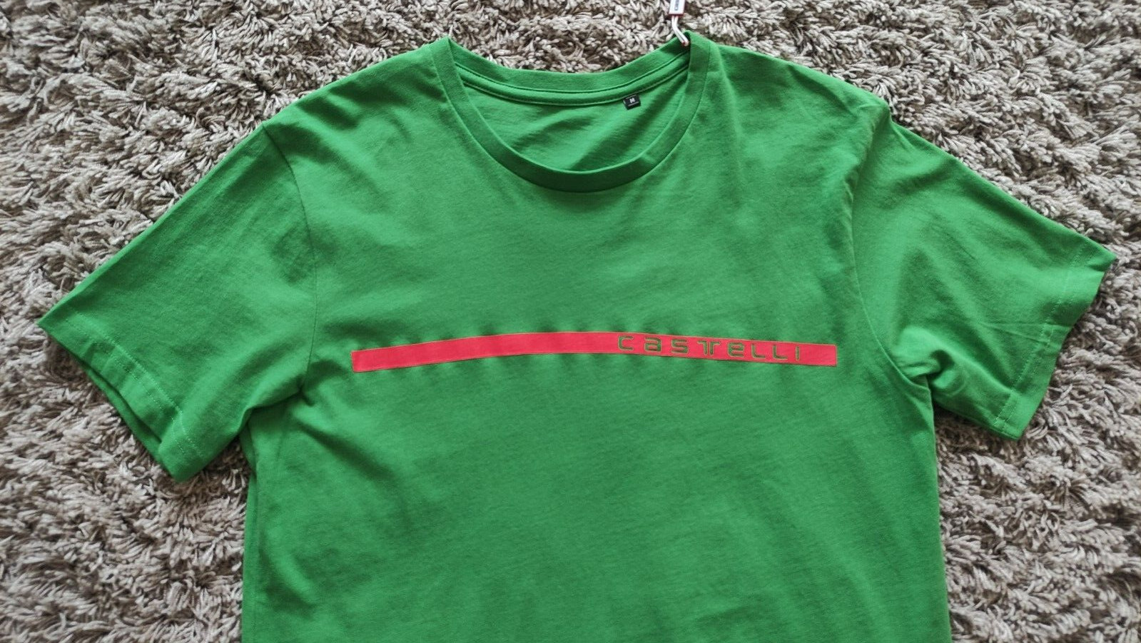 Castelli Ventaglio TEE Men’s Short Sleeve T-Shirt 100% Cotton,Green Size: M NEW!