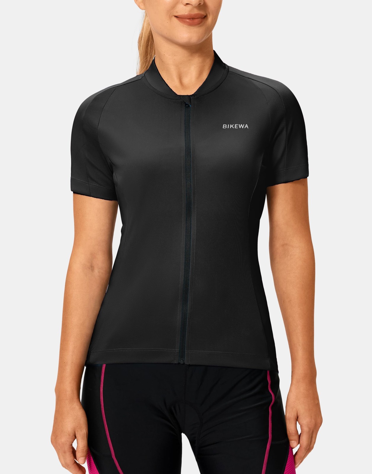 Women’s Cycling Jersey Short Sleeve Bike Shirts Full Zipper Bicycle Biking To…